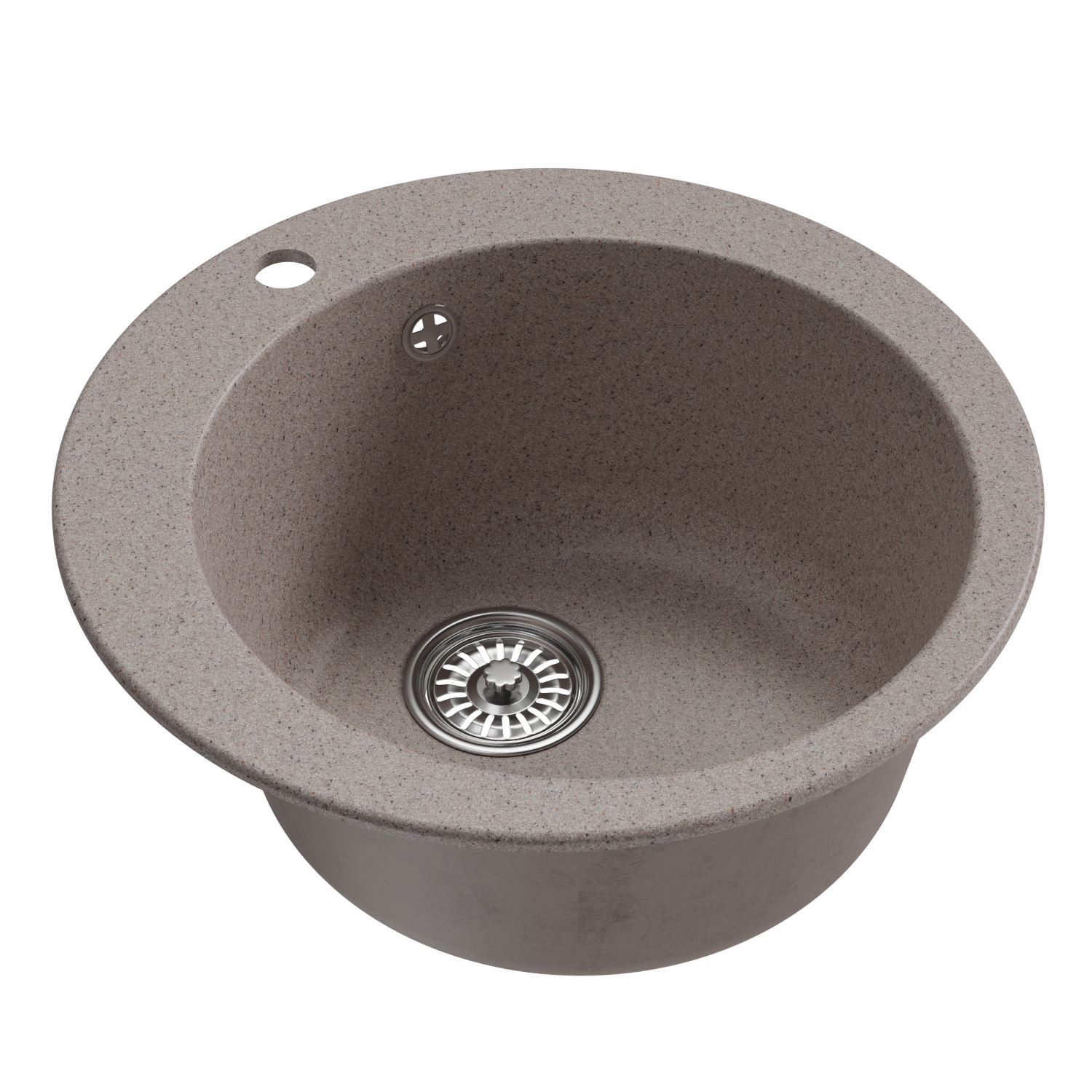 Изображение товара Врезная кухонная мойка Mixline ML-GM13 302 NEW из искусственного камня 53x53см песочный