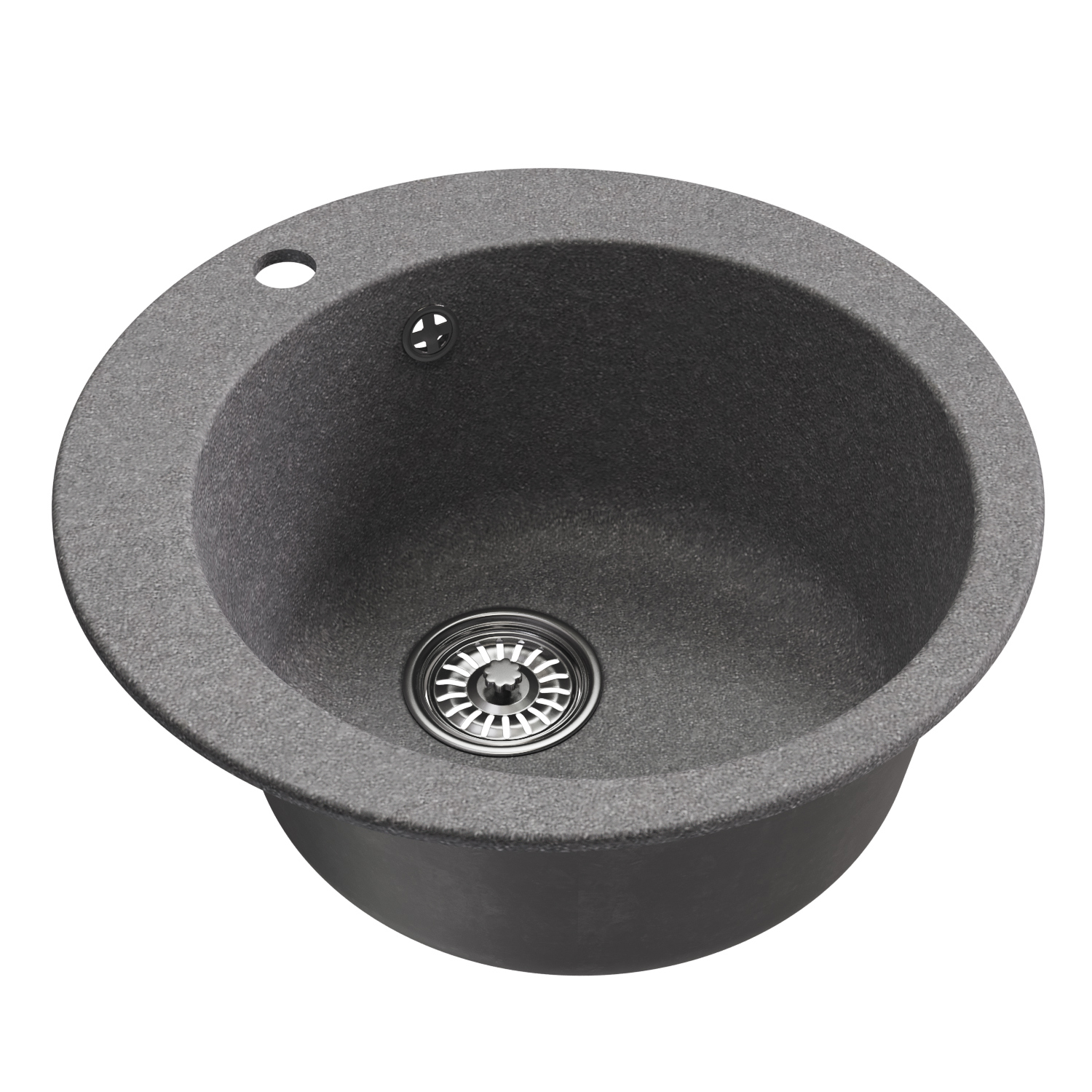 Изображение товара Врезная кухонная мойка Mixline ML-GM13 342 NEW 49x49 см из искусственного камня Графит