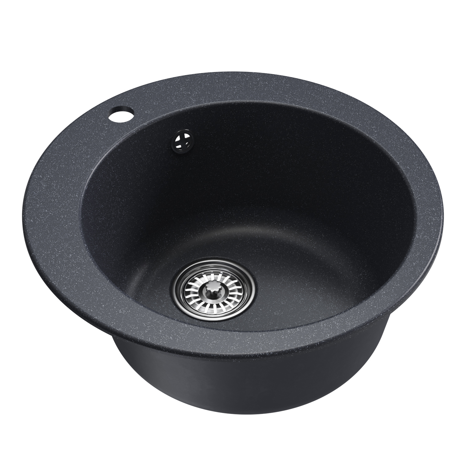 Изображение товара Врезная кухонная мойка Mixline ML-GM13 49x49 см антрацит искусственный камень