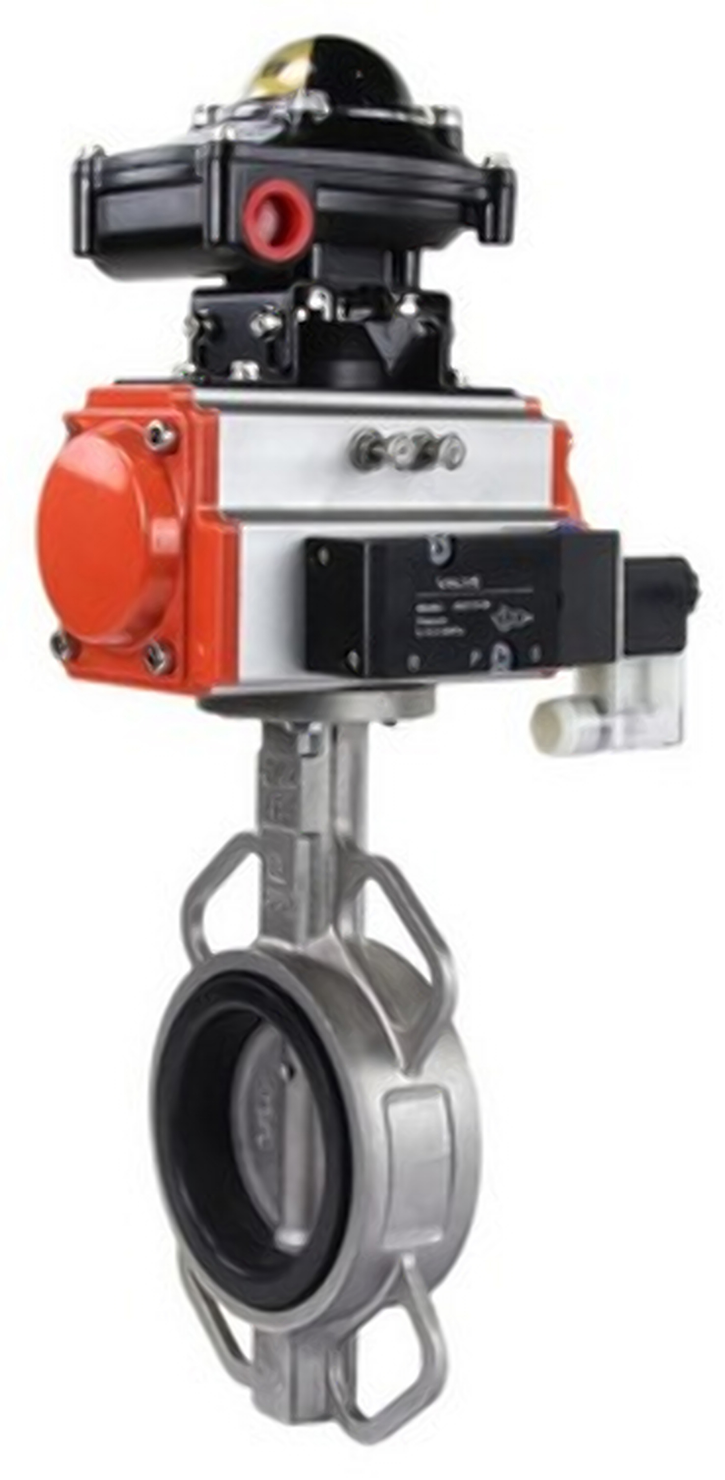 Изображение товара Затвор Dn.ru Ду200 Ру16 8" рычаг черный нержавеющая сталь D050-00142