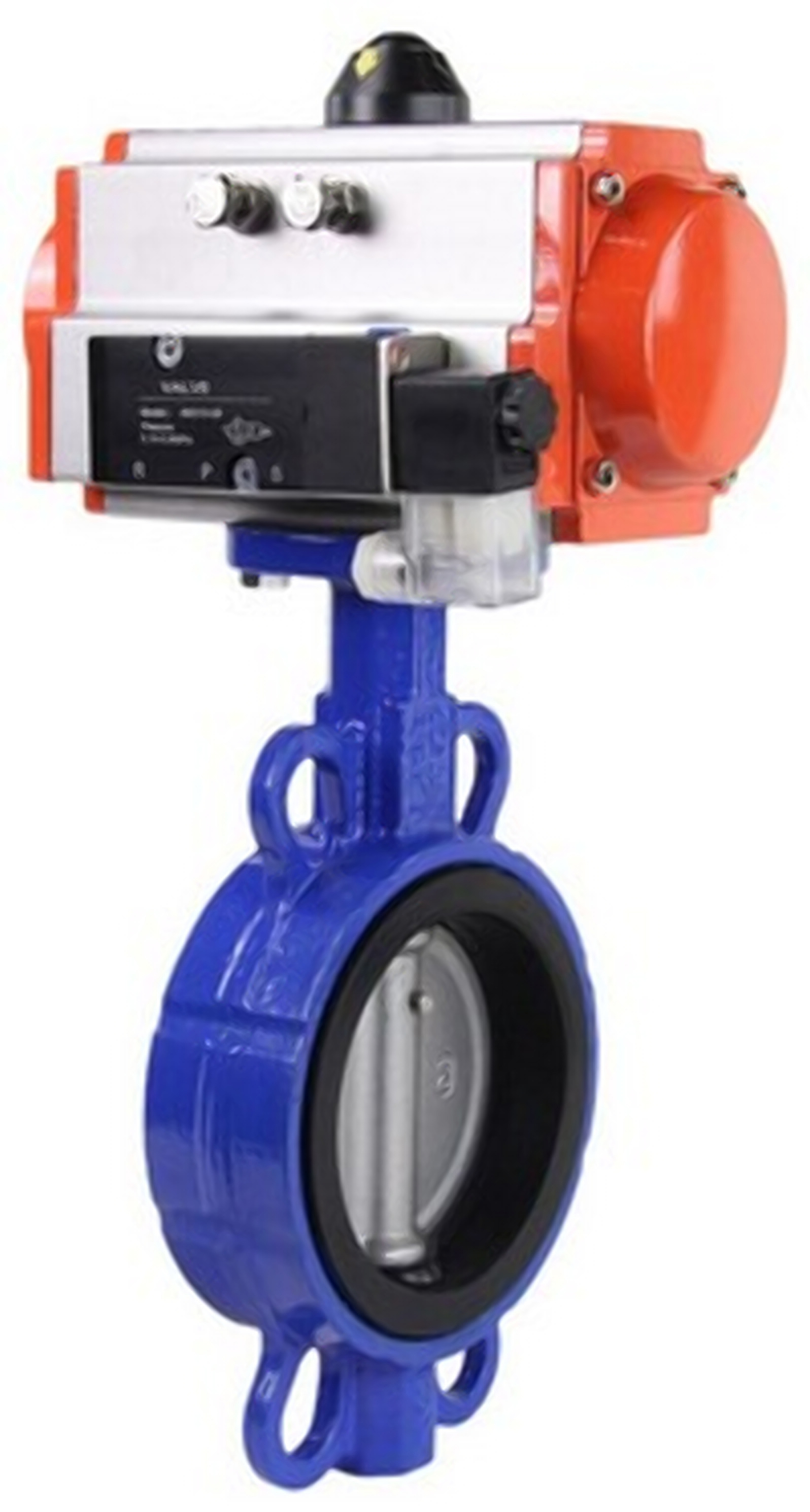 Изображение товара Затвор дисковый поворотный DN.ru WCB-316L-EPDM Ду150 Ру16 с пневмоприводом Россия