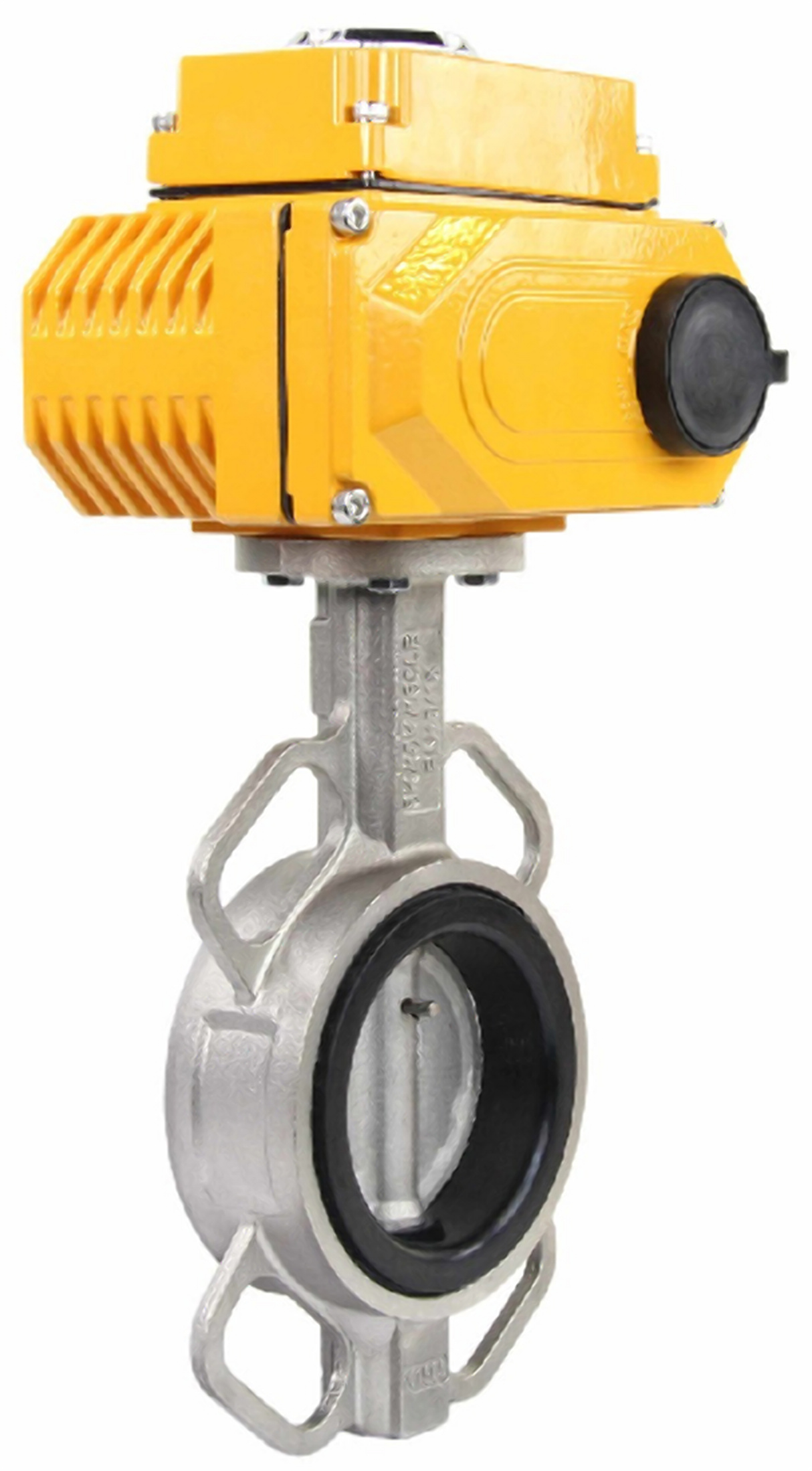 Изображение товара Затвор дисковый поворотный Dn.ru Ду80 Ру16 3" рычаг черный нержавеющая сталь D050-01585