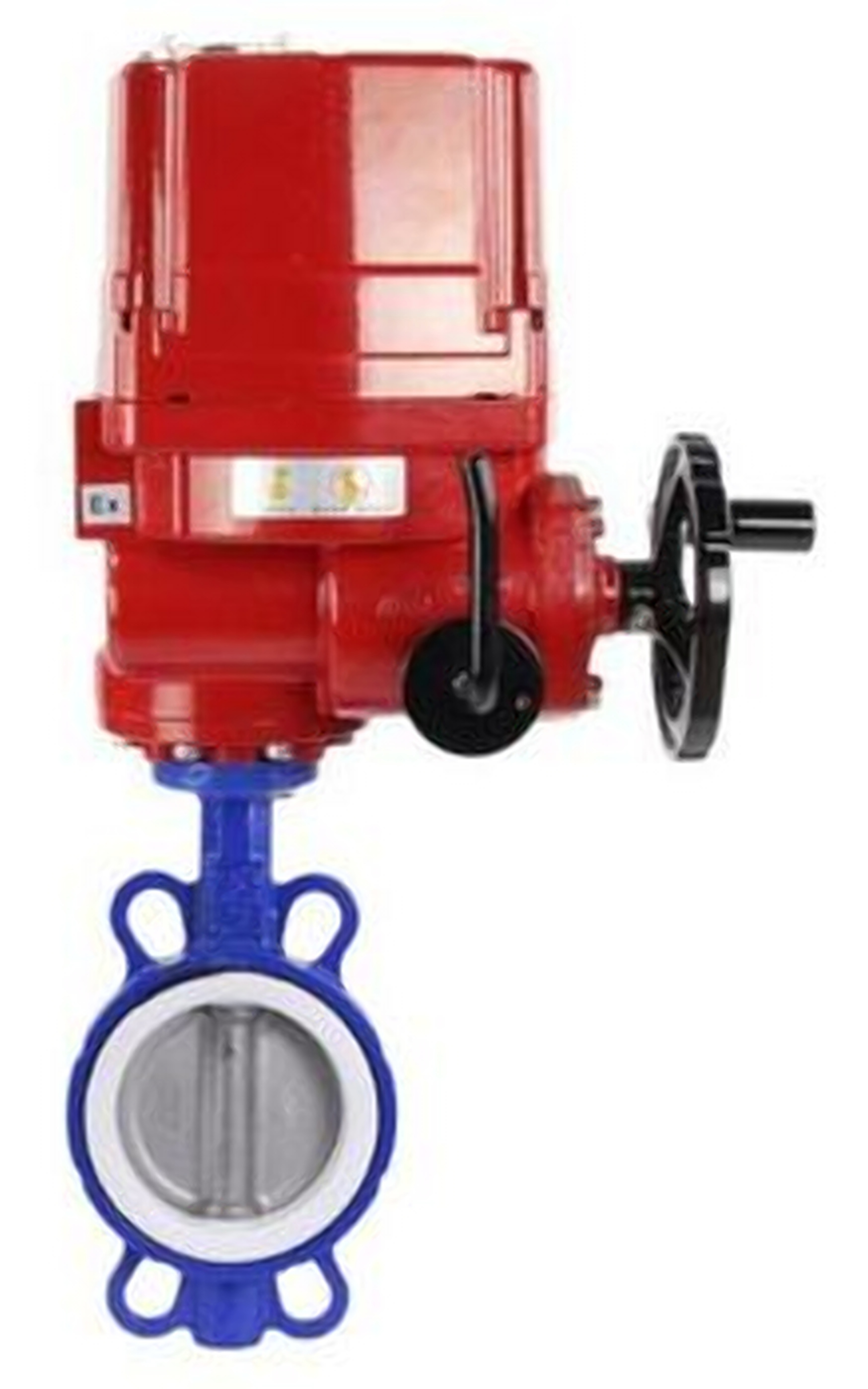 Изображение товара Затвор дисковый поворотный DN.ru WCB-316L-PTFE Ду100 Ру16 электропривод 220 В