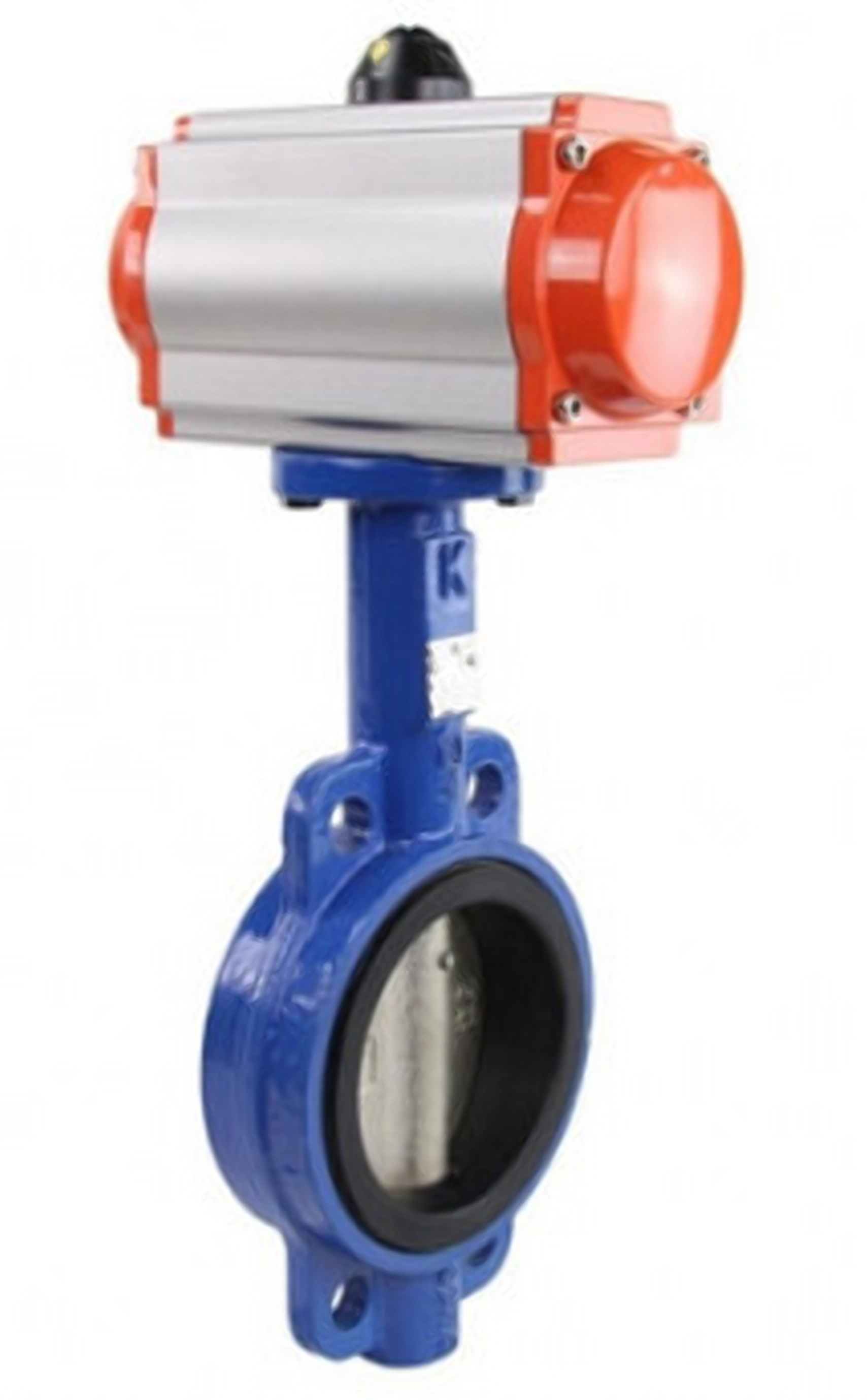 Изображение товара Затвор дисковый поворотный Dn.ru Ду150 Ру16 6" рычаг черный чугун D050-01805