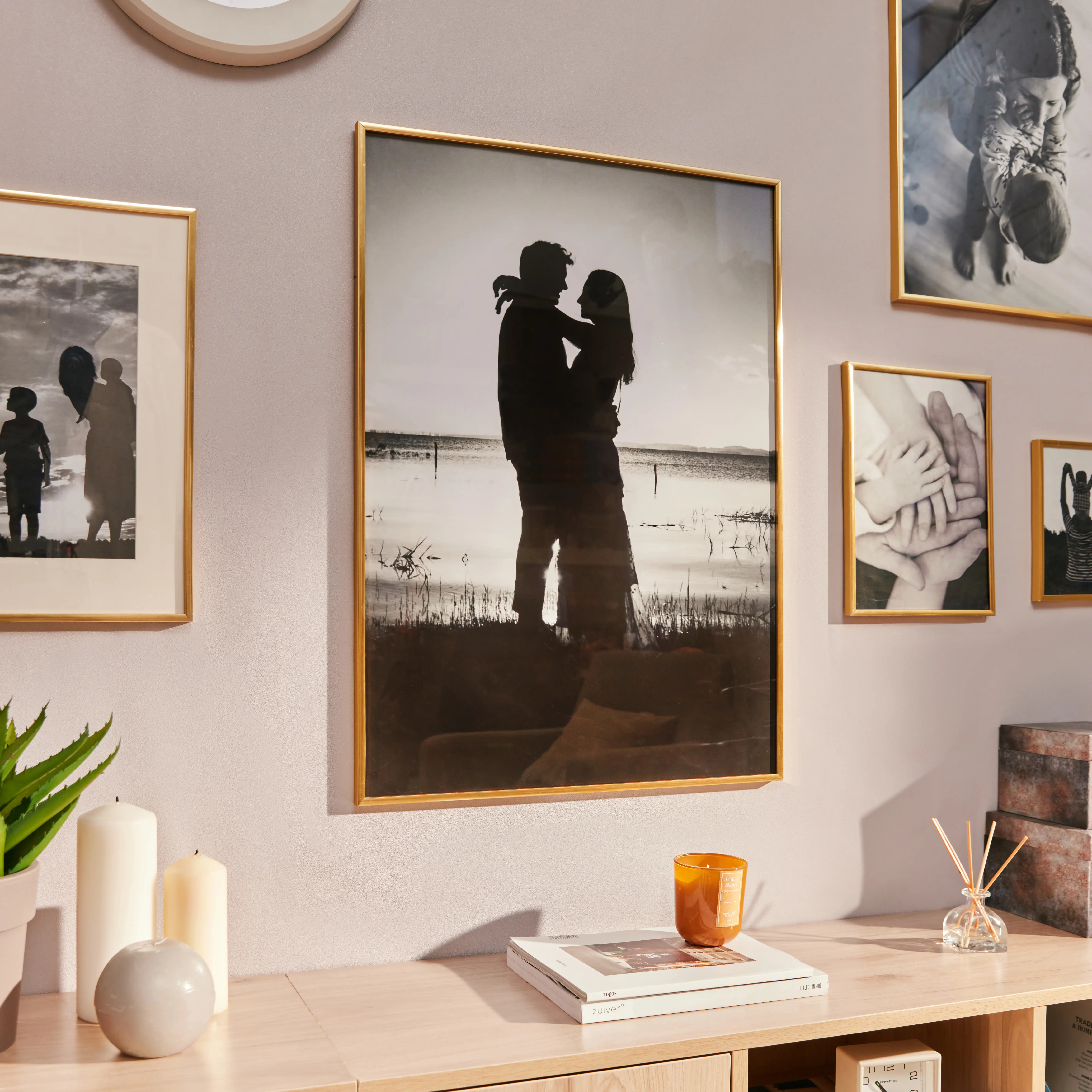 Рамка Inspire Lila 50x70 см пластик цвет золотистый - 3