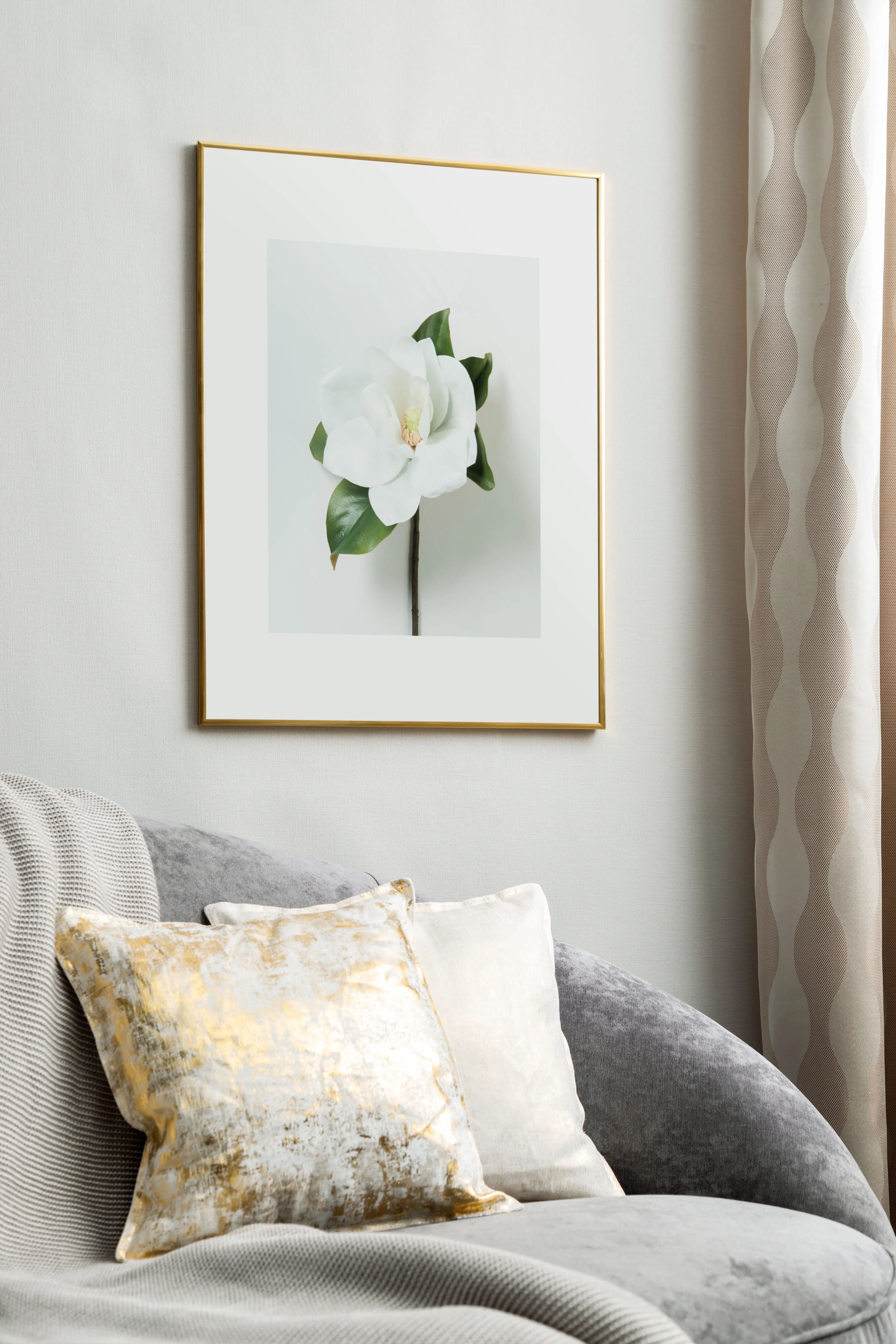 Рамка Inspire Lila 50x70 см пластик цвет золотистый - 5