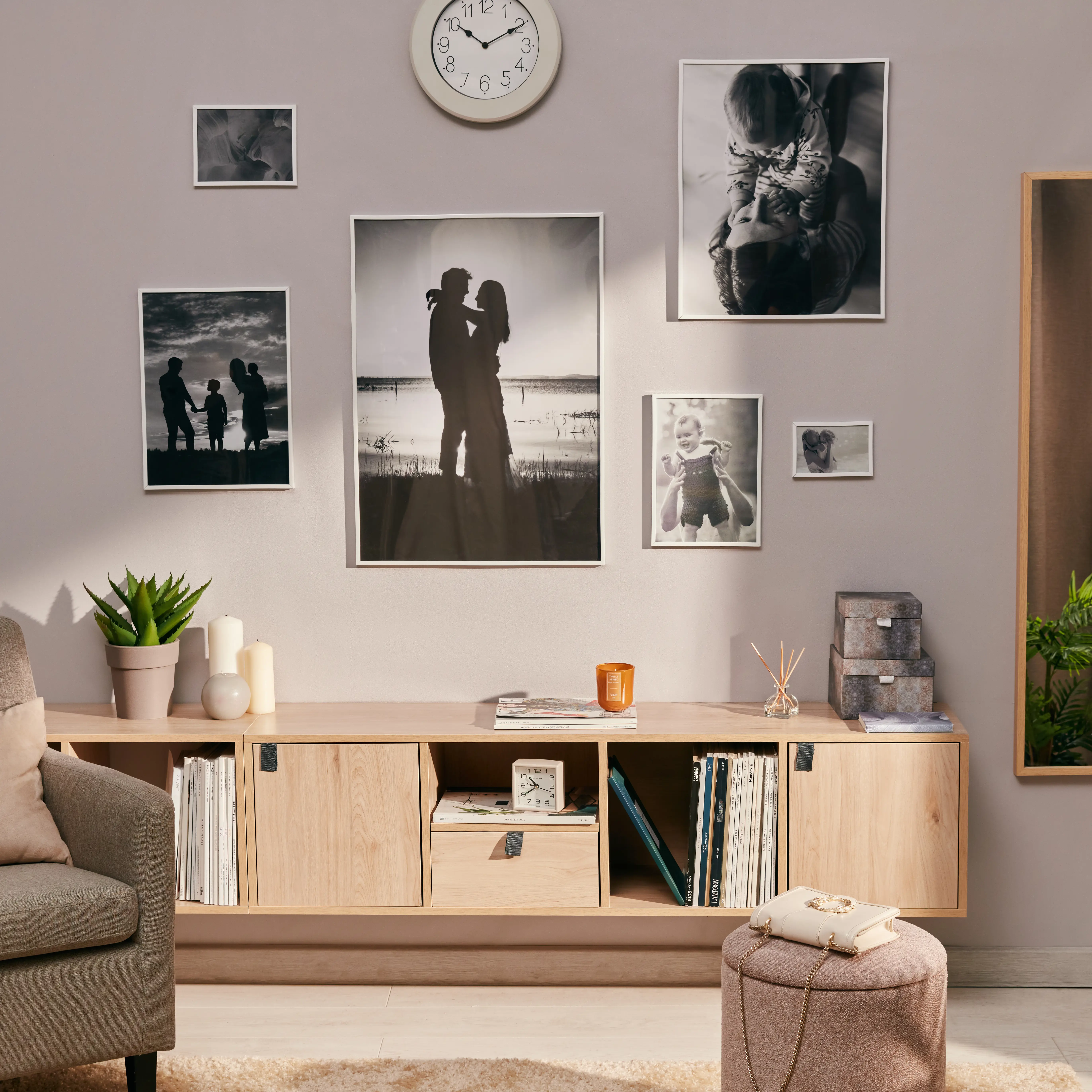 Рамка Inspire Lila 50x70 см пластик цвет белый - 4
