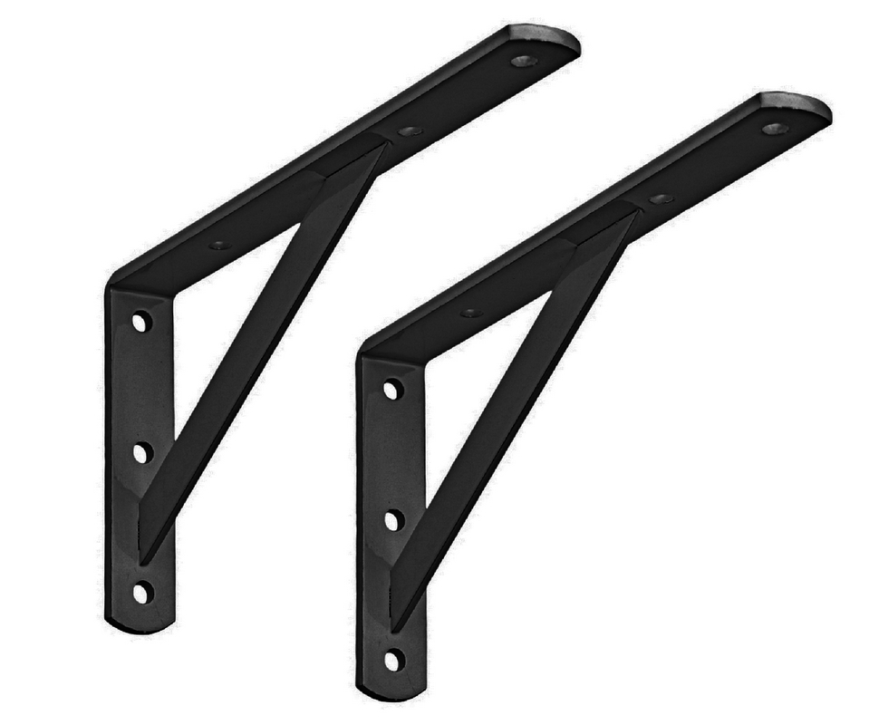 Изображение товара Кронштейн с усилителем ALDEGHI LUIGI 245x100x20 мм черный для тяжелых нагрузок