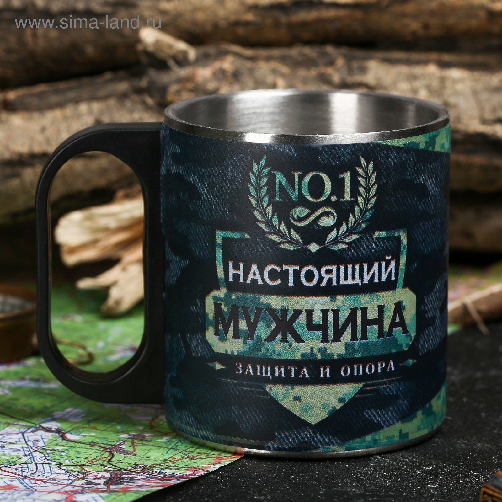 Изображение товара Термос 200 мл Mode forrest Настоящий мужчина металлическая колба цвет зеленый Изображение товара Термос 200 мл Mode forrest Настоящий мужчина металлическая колба цвет зеленый