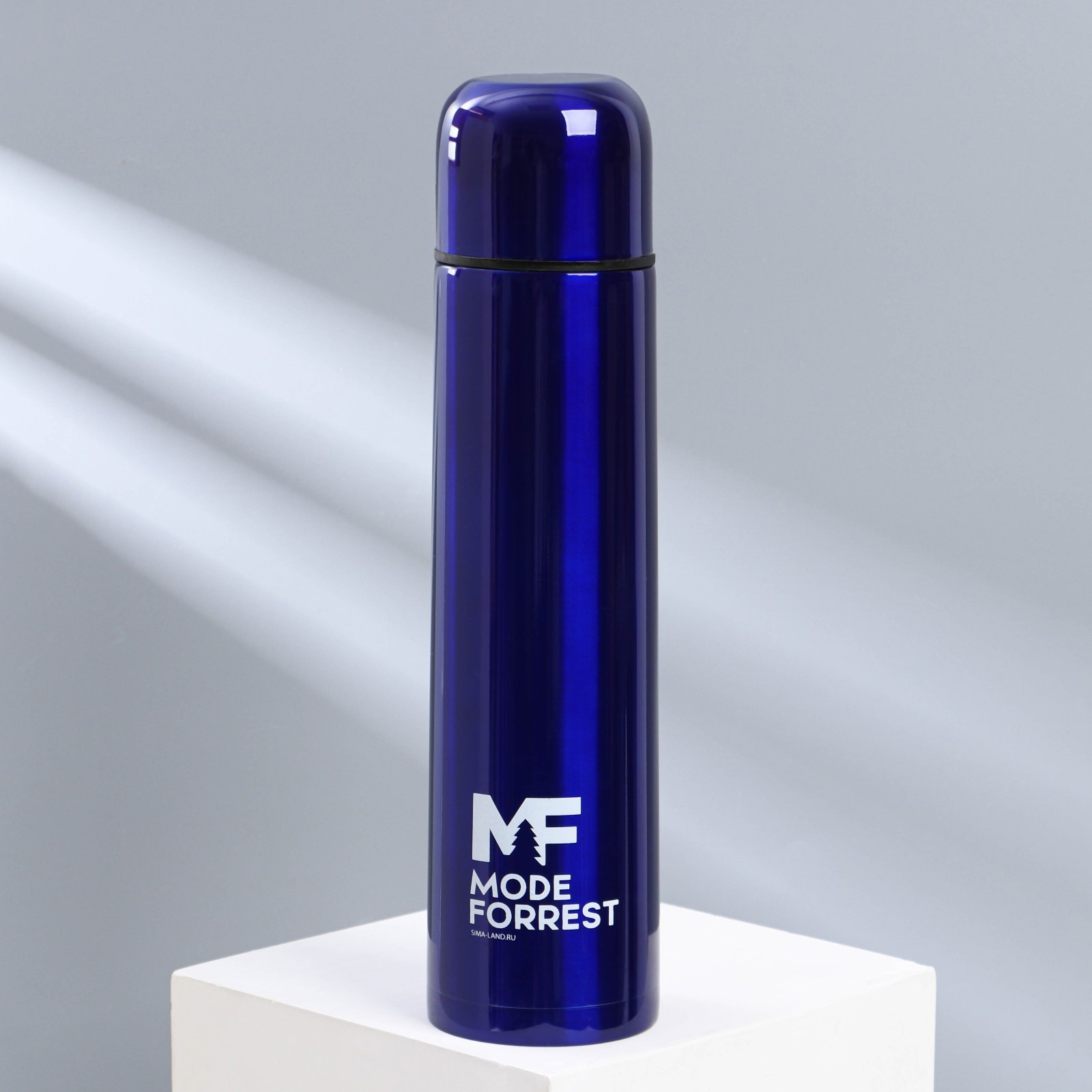 Изображение товара Термос 1000 мл Mode forrest металлическая колба синий для горячих напитков