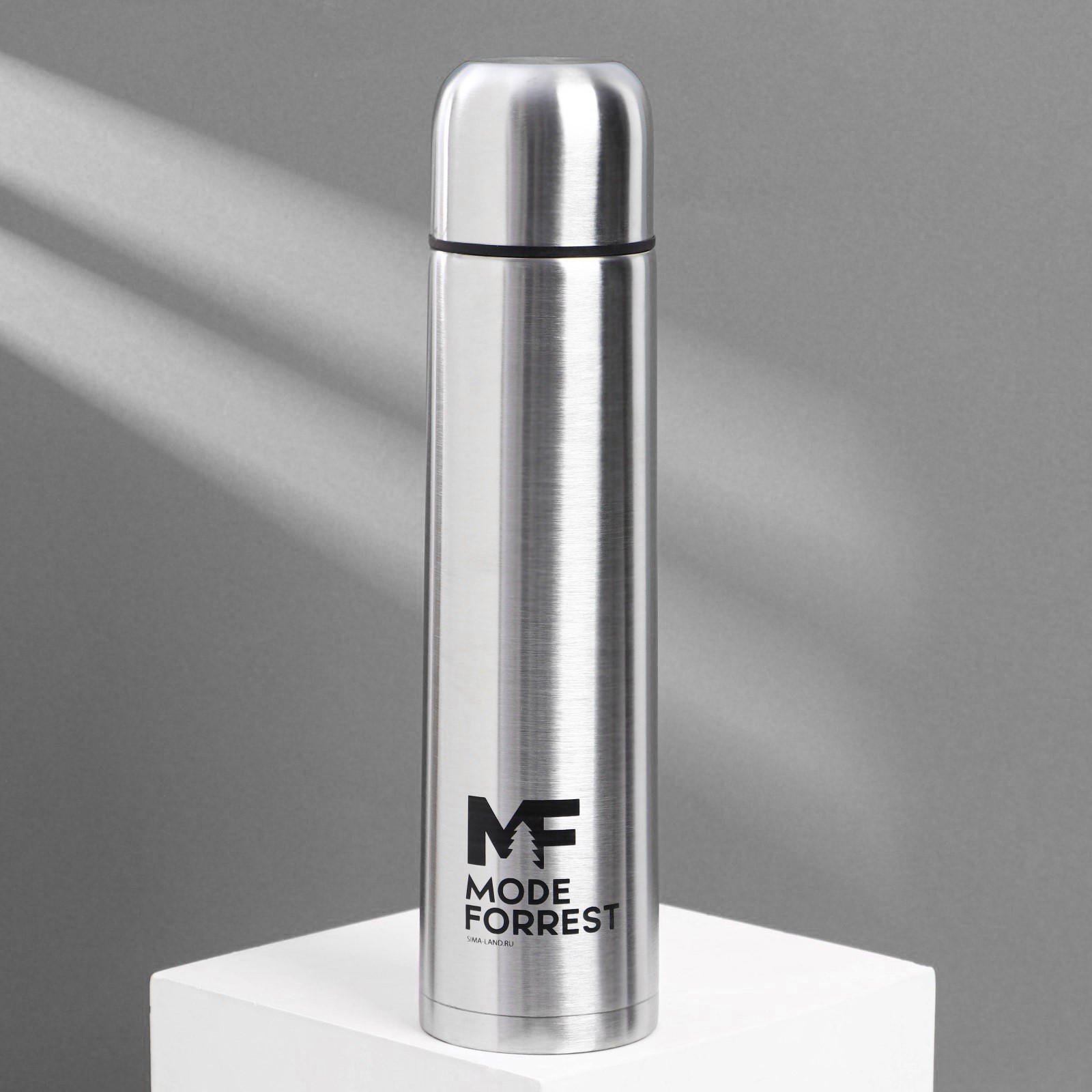 Изображение товара Термос для горячих напитков 1000 мл MODE FORREST металлическая колба серый
