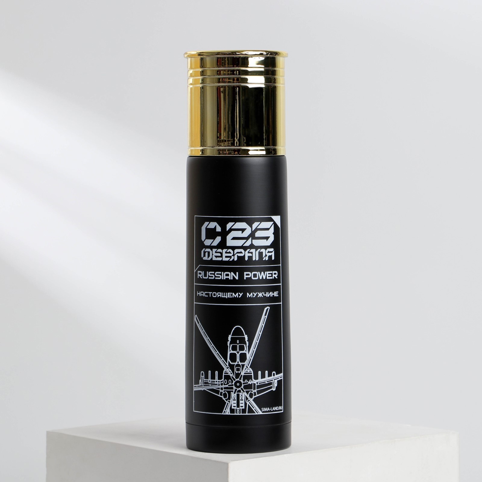 Изображение товара Термос 500 мл MODE FORREST металлическая колба черный для горячих напитков