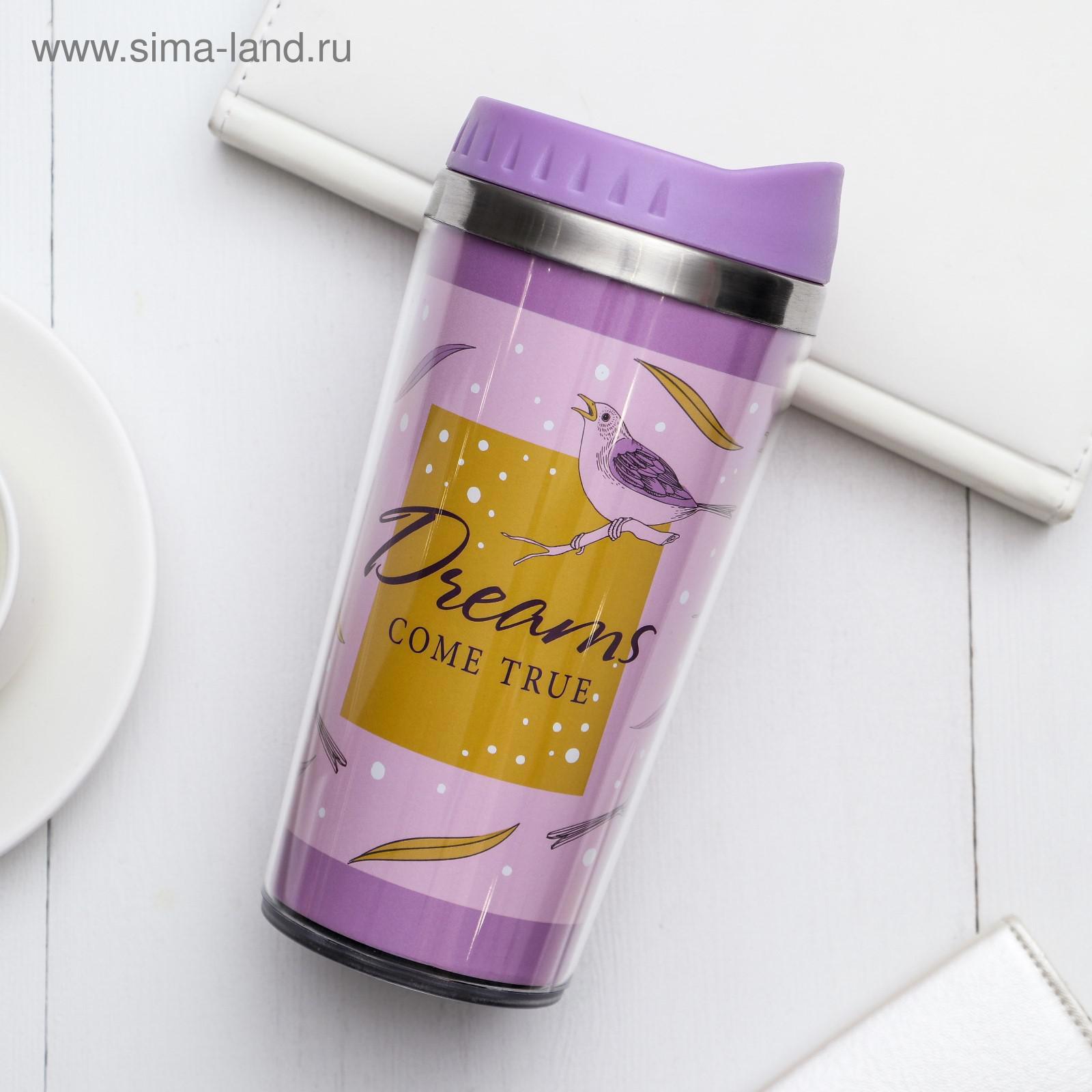 Изображение товара Термос 450 мл Svoboda voli Dreams Come True металлическая колба цвет желтый