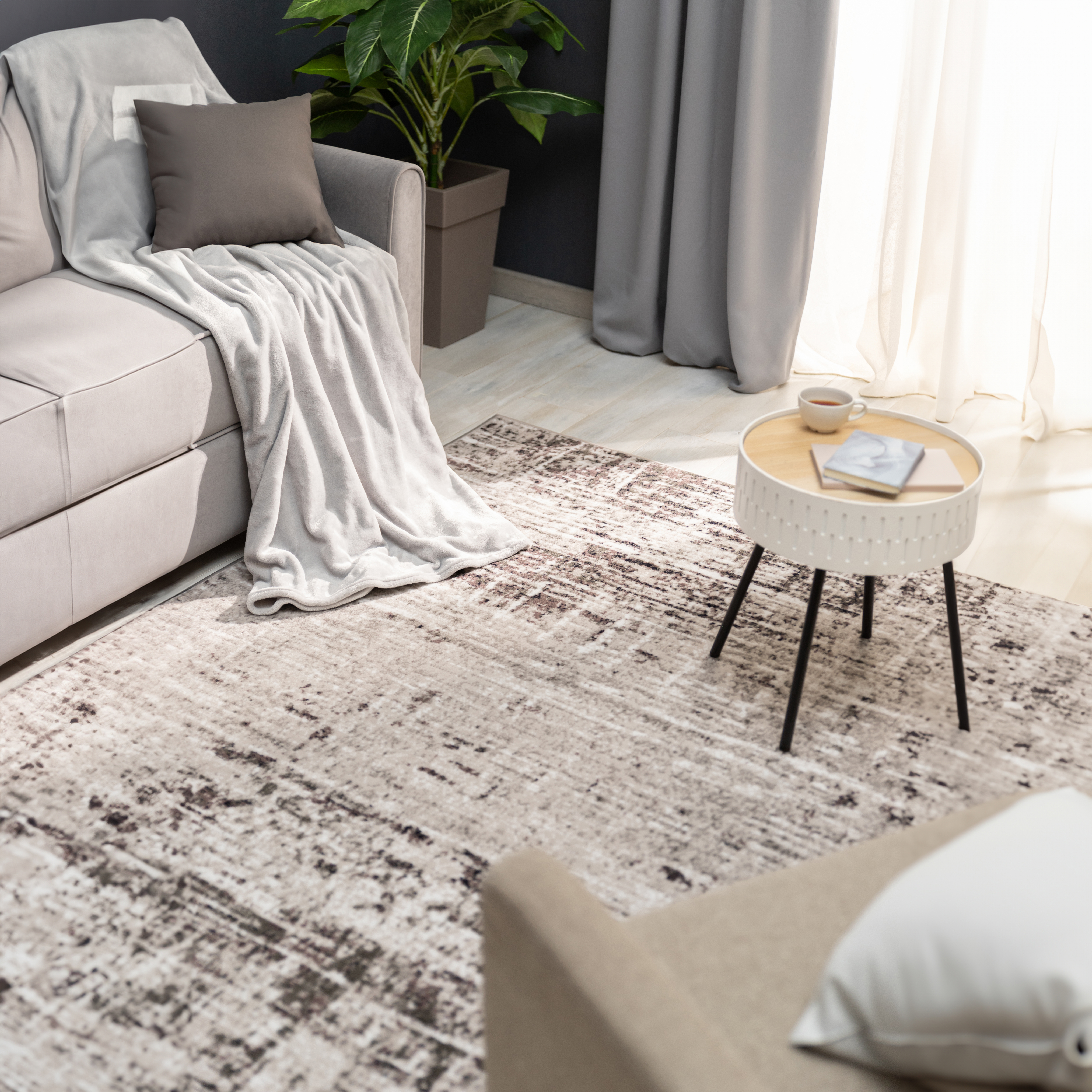 Изображение товара Ковер полипропилен Скай L031 60x110 см цвет серый