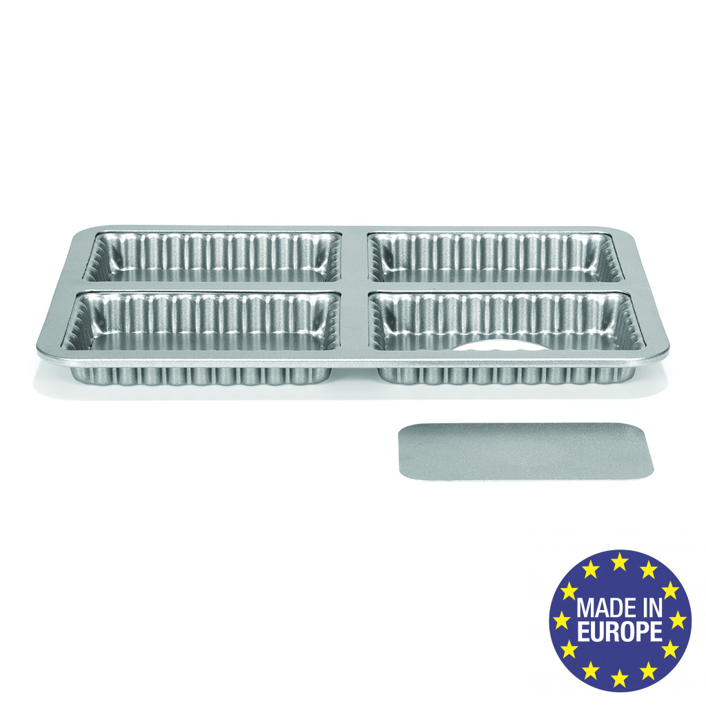 Изображение товара Форма для выпечки Patisse Silver прямоугольная 22.5x31.5 см 4 секции