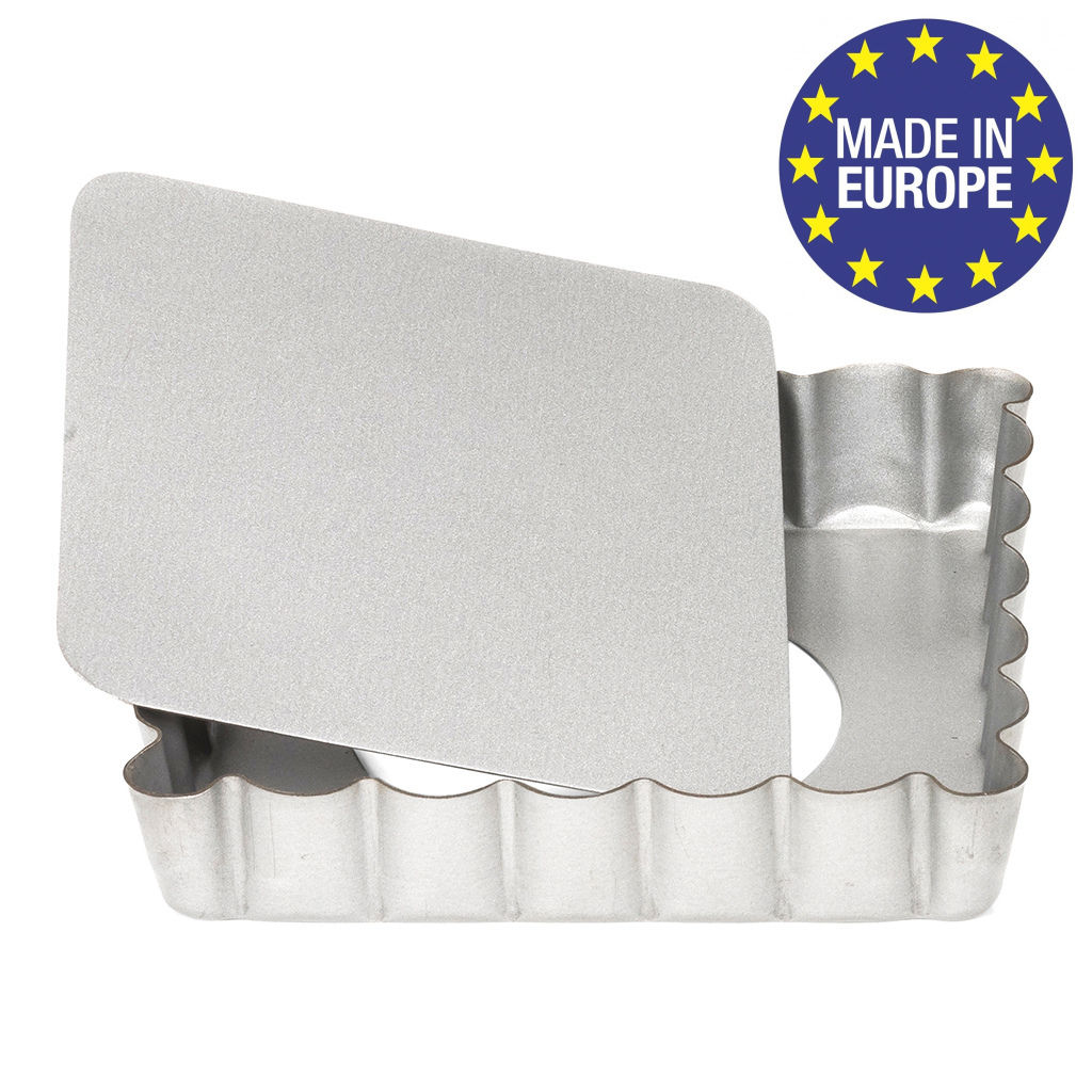 Изображение товара Форма для выпечки квадратная Patisse Silver 10x10x2 см из стали с антипригарным покрытием
