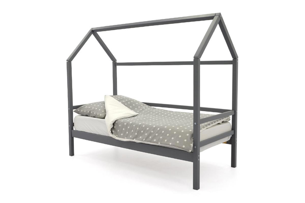 Изображение товара Кровать детская Бельмарко Домик 76x166 см ЛДСП графит