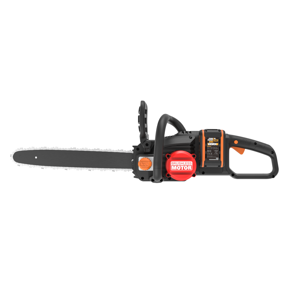 Изображение товара Аккумуляторная цепная пила WORX WG385E.9 20В 40 см бесщеточный двигатель