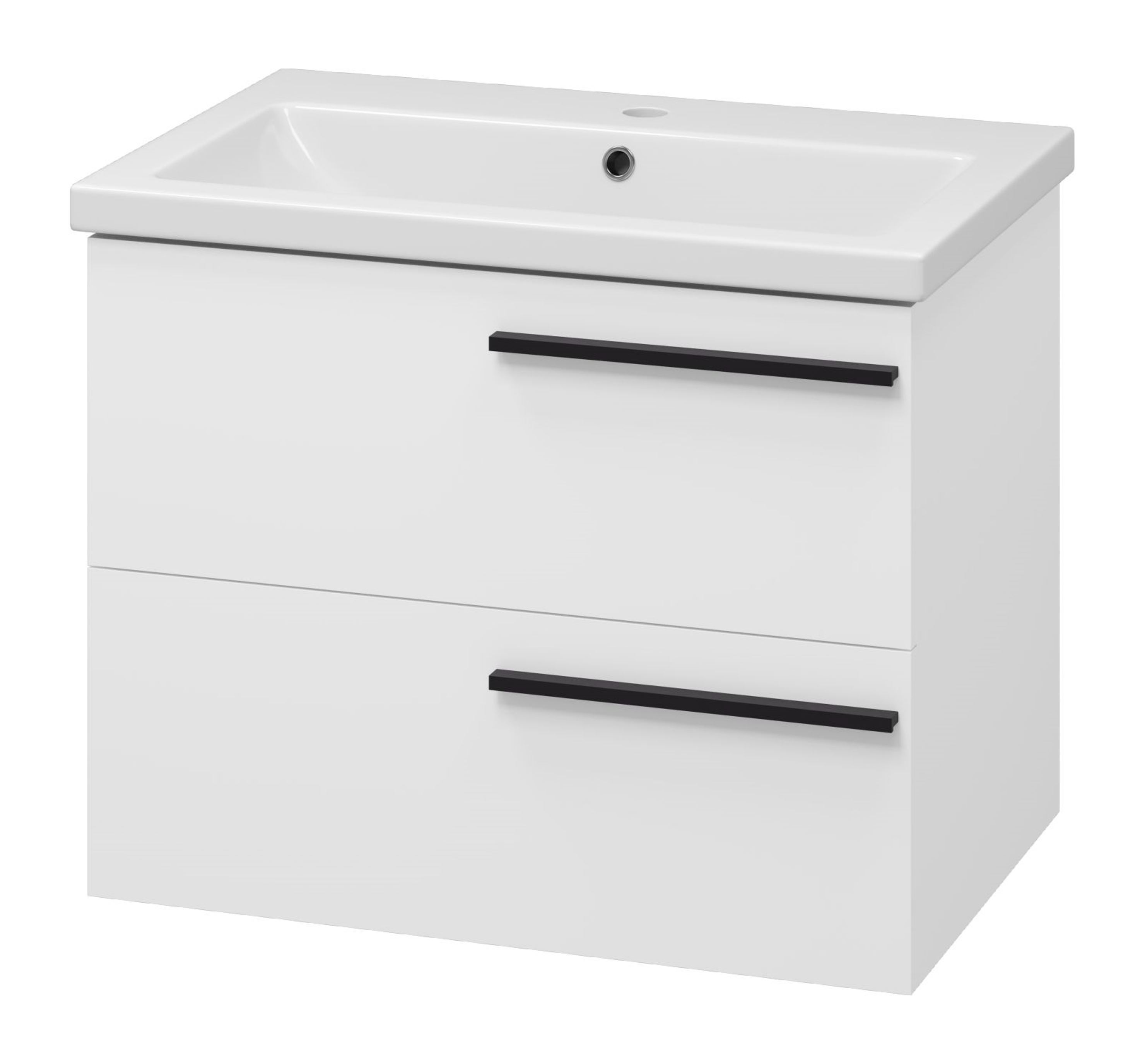 Изображение товара Тумба Misty Нэнси 70 под накладную раковину с раковиной Cersanit (Белый) 67x45x52 см