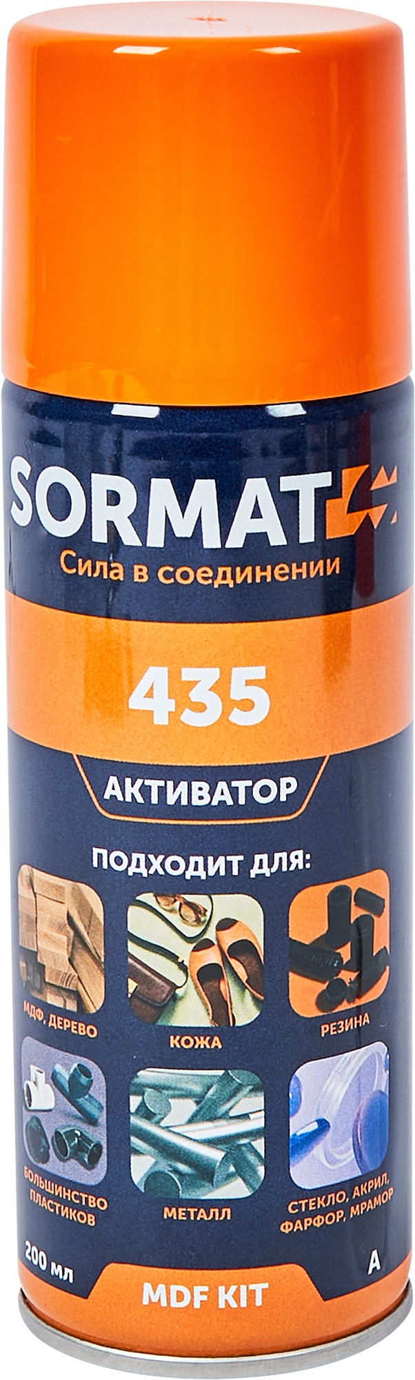 Суперклей - набор для экспресс склеивания Sormat MDF KIT 435 35 гр + 200 мл - 2