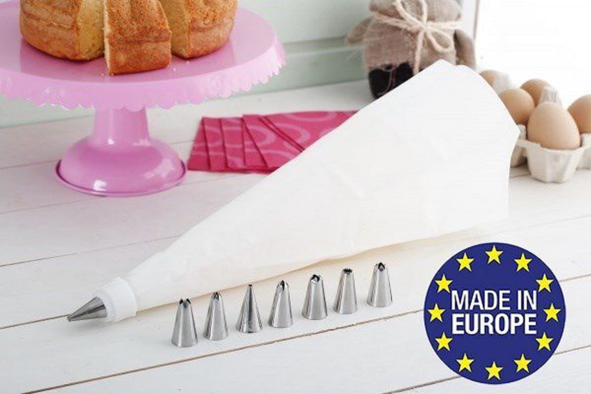 Изображение товара Многоразовый тканевый кондитерский мешок Patisse 2429 с 8 насадками