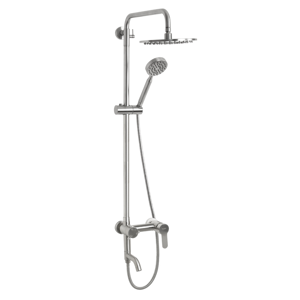 Изображение товара Душевая стойка Magnus С тропическим душем 9237 1 режимная цвет сатин