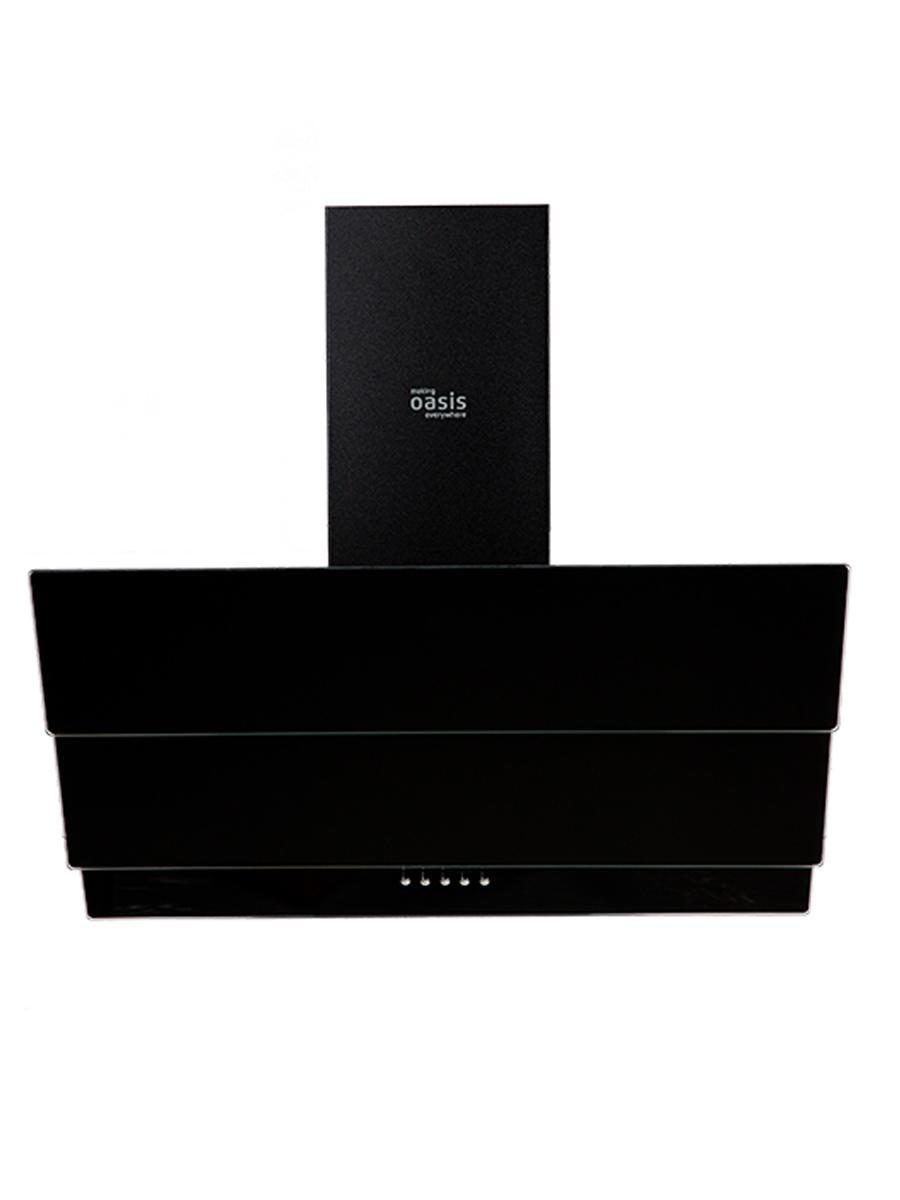 Изображение товара Настенная наклонная вытяжка Making oasis everywhere NS-60B черная 59.5 см