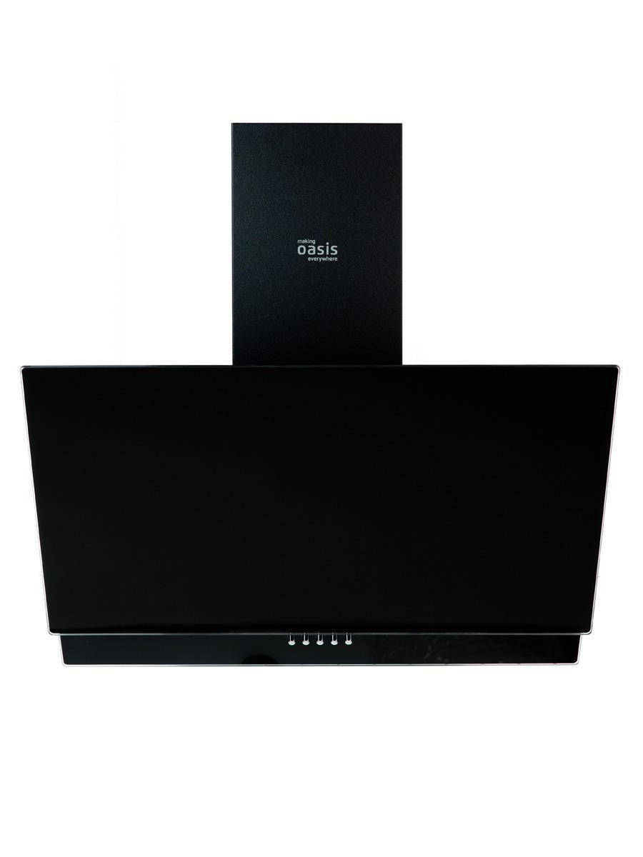Изображение товара Настенная наклонная вытяжка Making oasis everywhere NC 60B FR черный 59.5 см