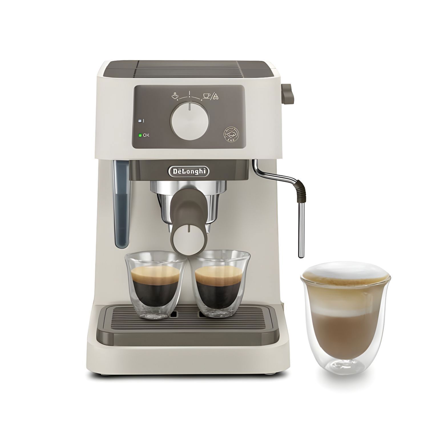 Изображение товара Электрическая кофемашина Delonghi 20.5x28.5x34.3 см цвет бежевый