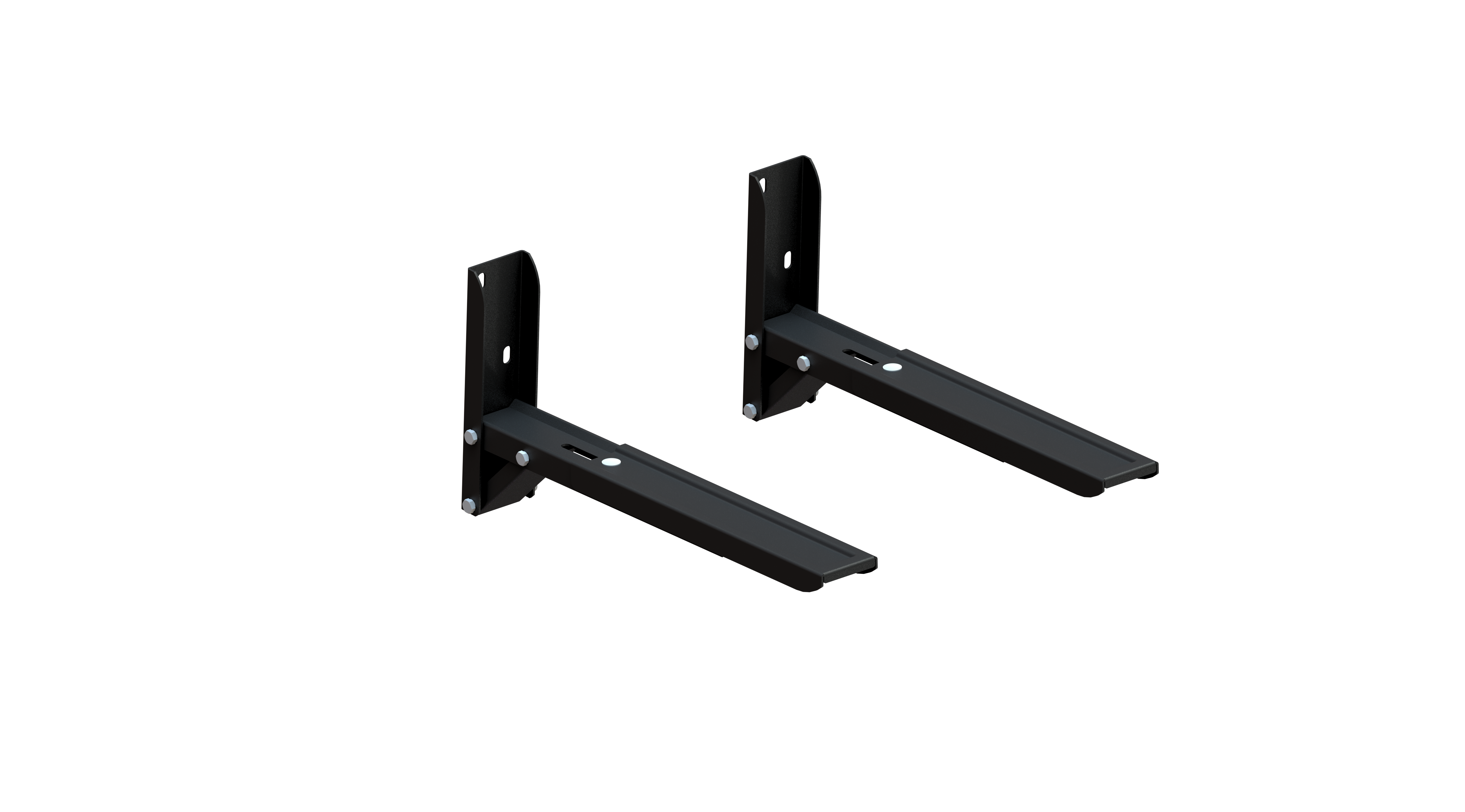 Изображение товара Кронштейн для микроволновки Metaldesign Md-3700 черный регул. нагрузка 30 кг