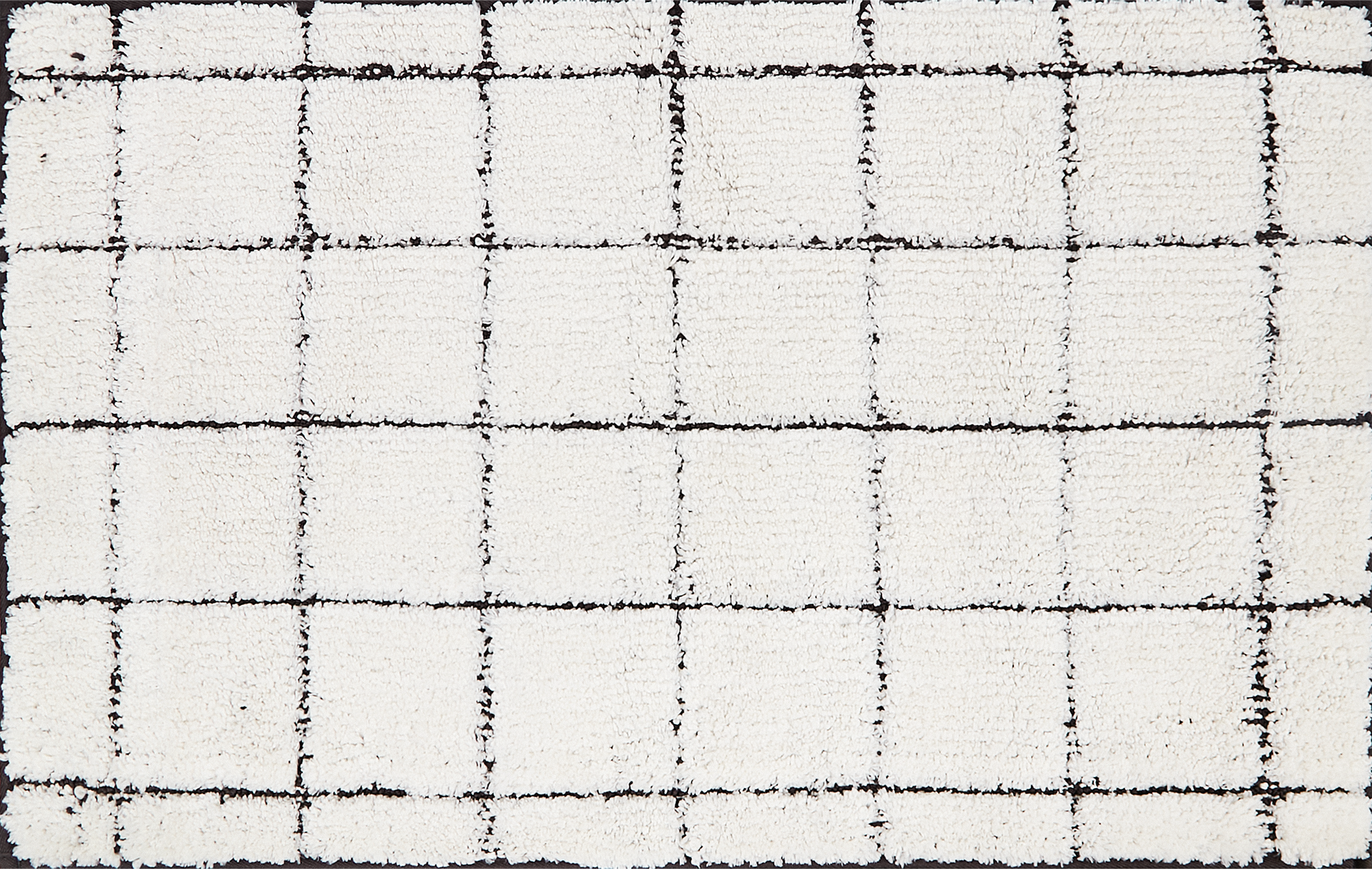 Изображение товара Коврик для ванной Swensa Note 50x80 см цвет бело-черный