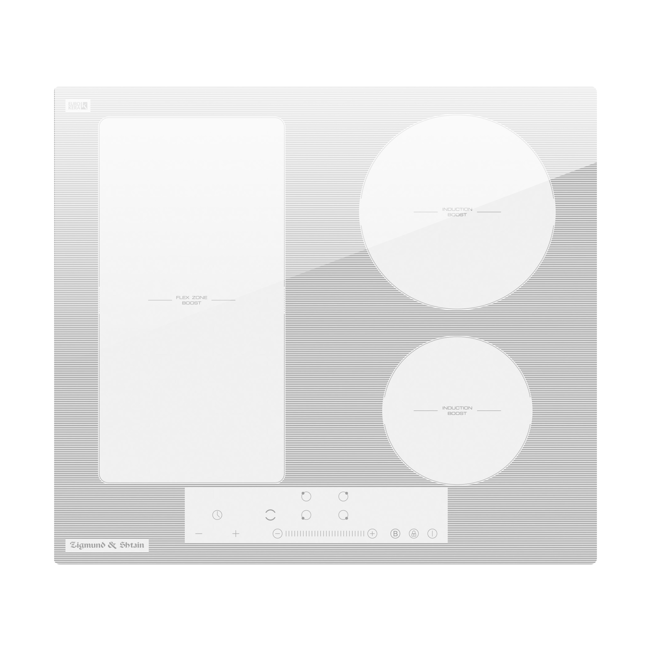 Изображение товара Индукционная варочная панель Zigmund & Shtain CI 34.6 W, белая, 4 конфорки