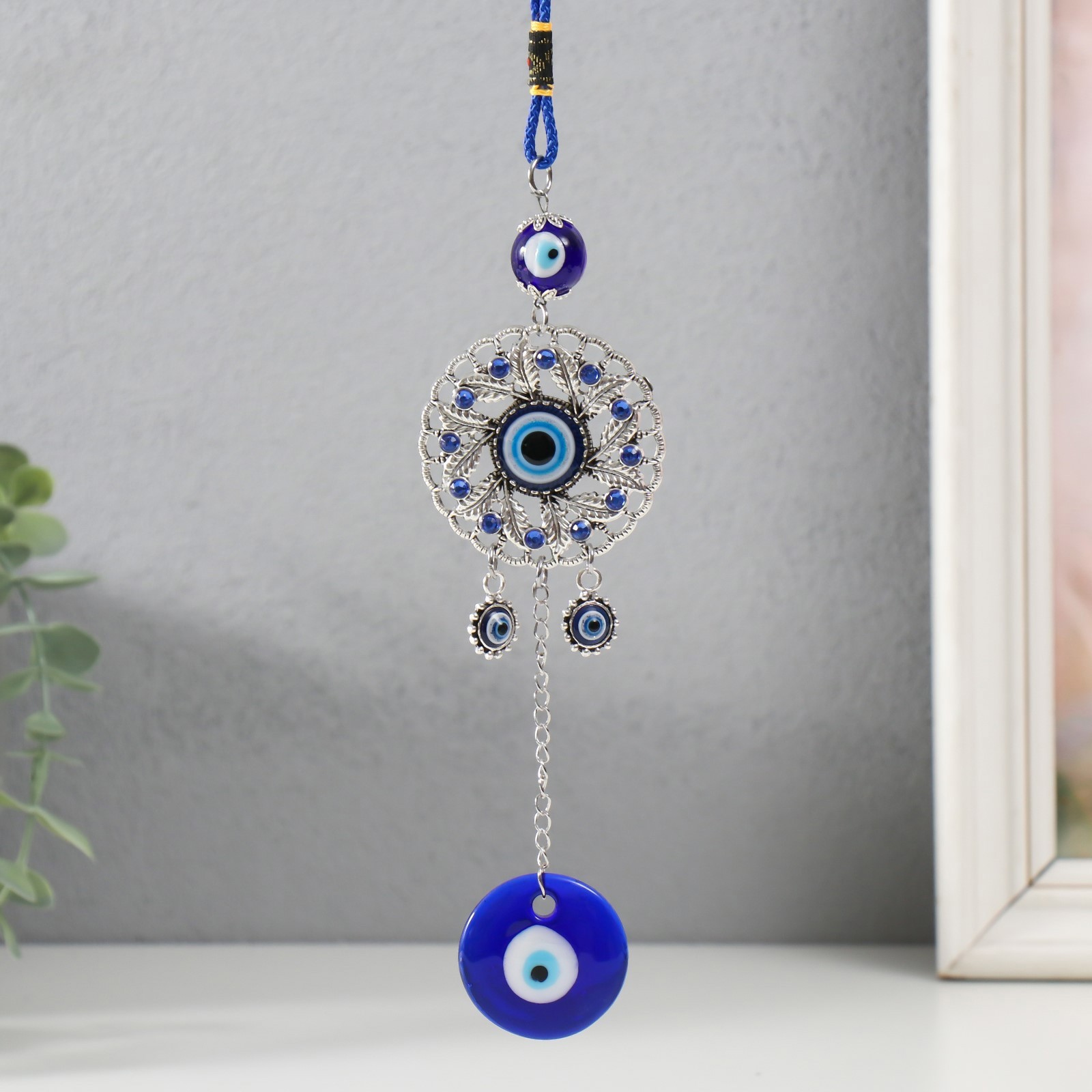Изображение товара Подвеска интерьерная от сглаза "Глаз и листья" 28.5x5.7x1.8 см