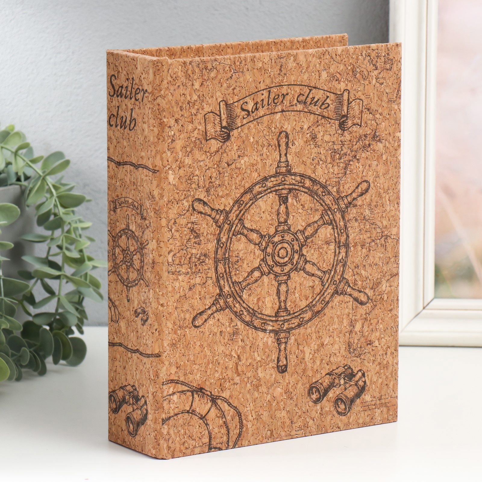 Изображение товара Шкатулка-книга SIMALAND Штурвал 6x18x24 см