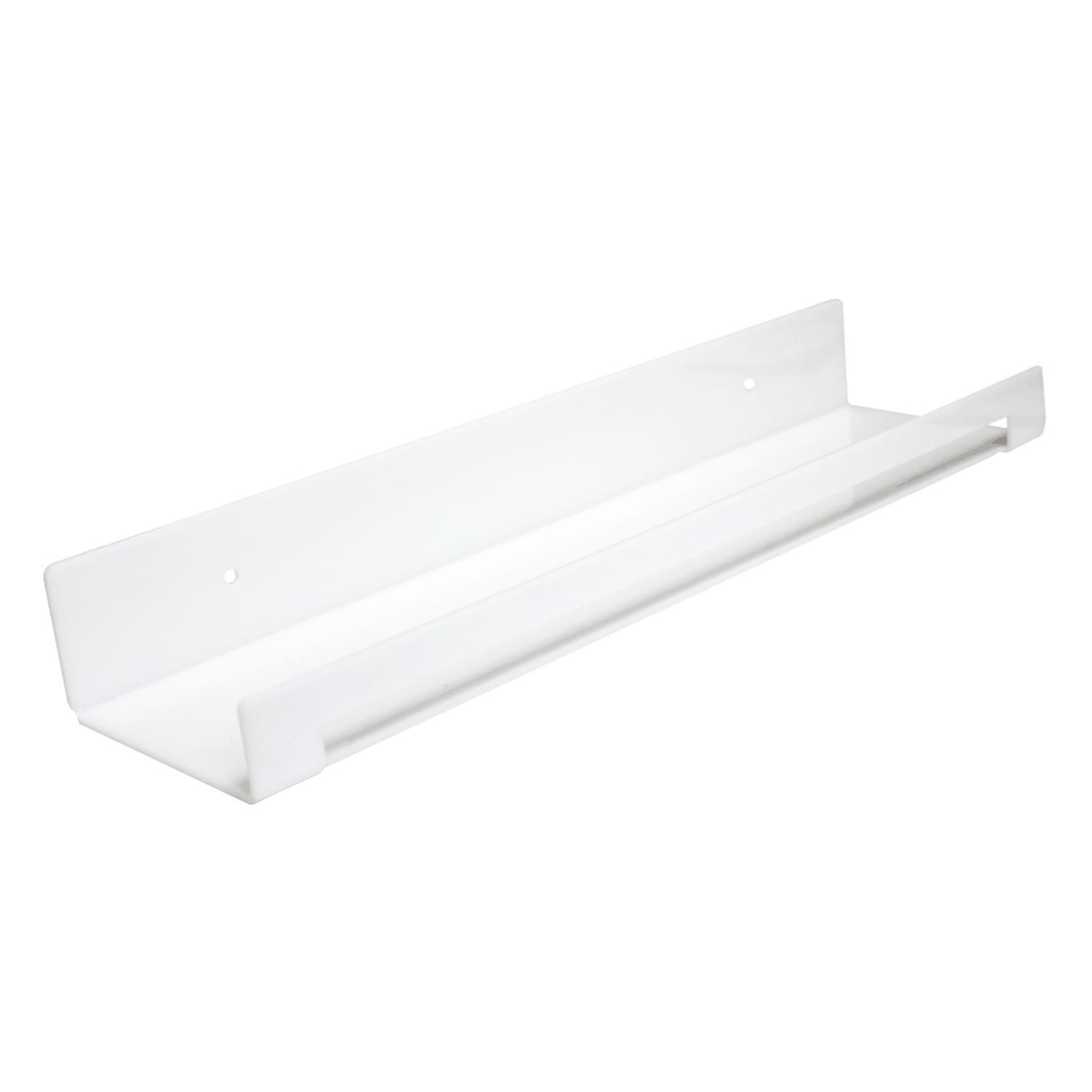 Изображение товара Настенная полка Velar 40x10 см пластик цвет белый