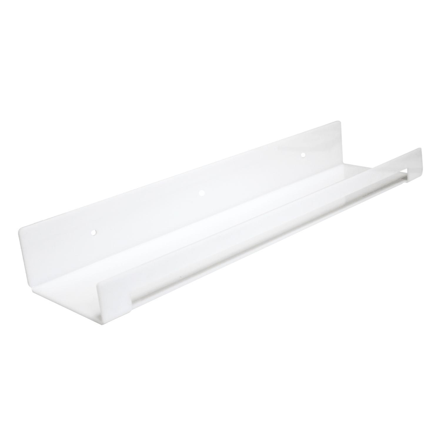 Изображение товара Настенная полка Velar 60x10 см из пластика белая для декора и хранения