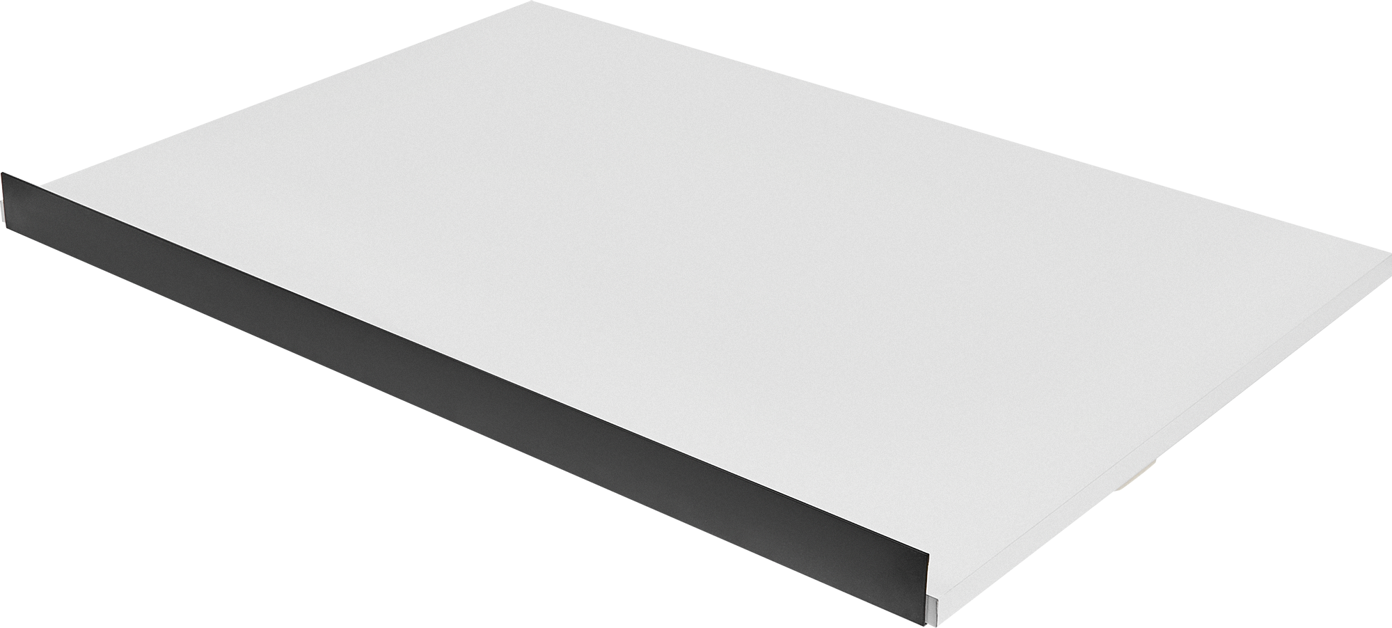 Изображение товара Набор наклонных полок Лион с ручкой для шкафа белый 2 шт