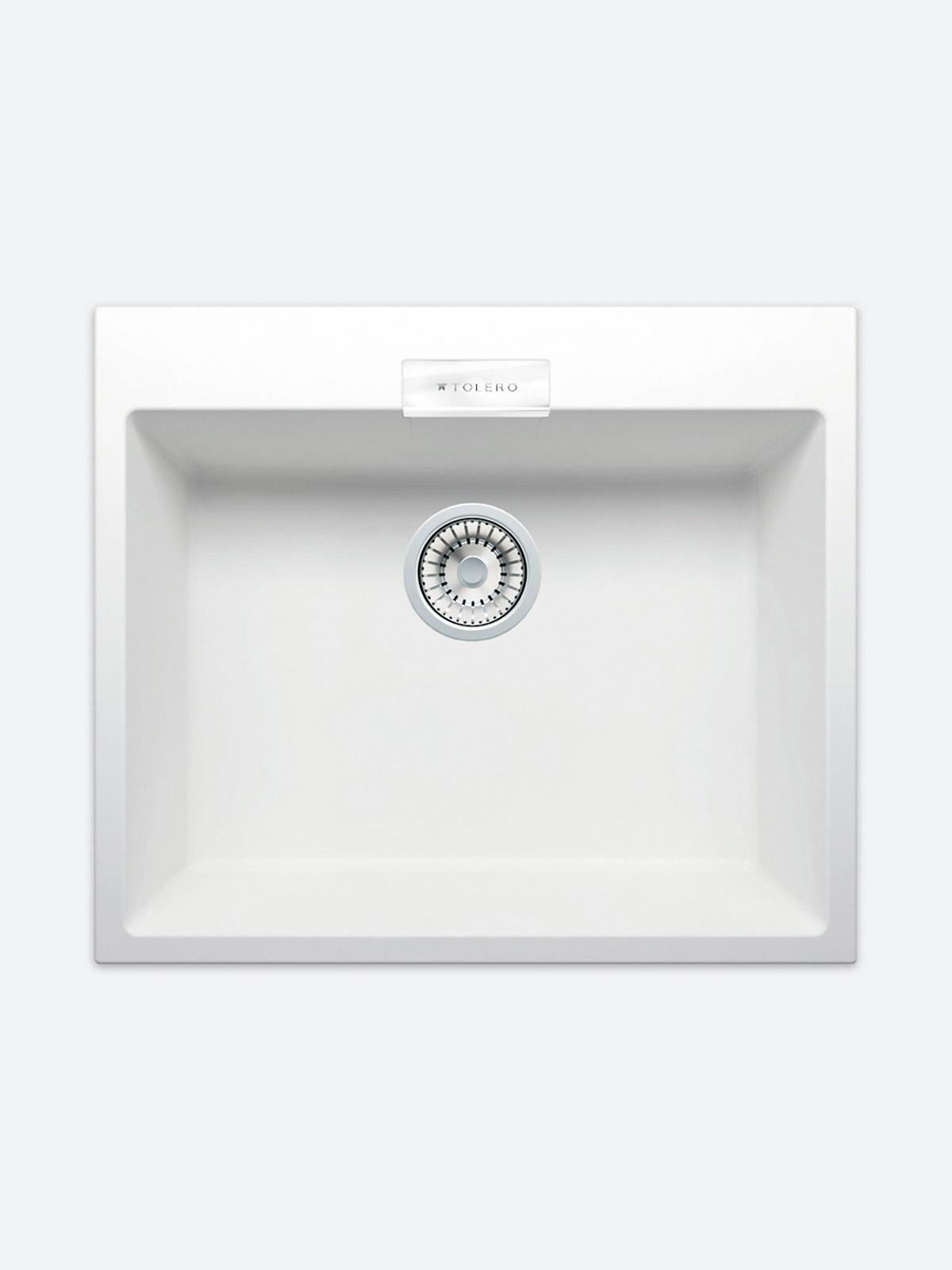 Изображение товара Врезная кухонная мойка Tolero TL-580 58x50 см кварц белая