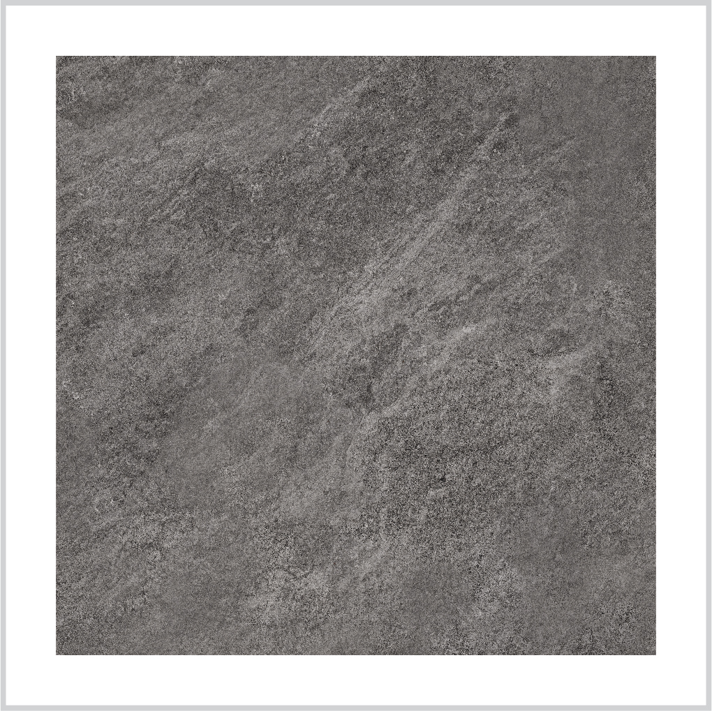 Изображение товара Глазурованный керамогранит Ceramente Stellare Quartzite Pro Black 60x60 см матовый