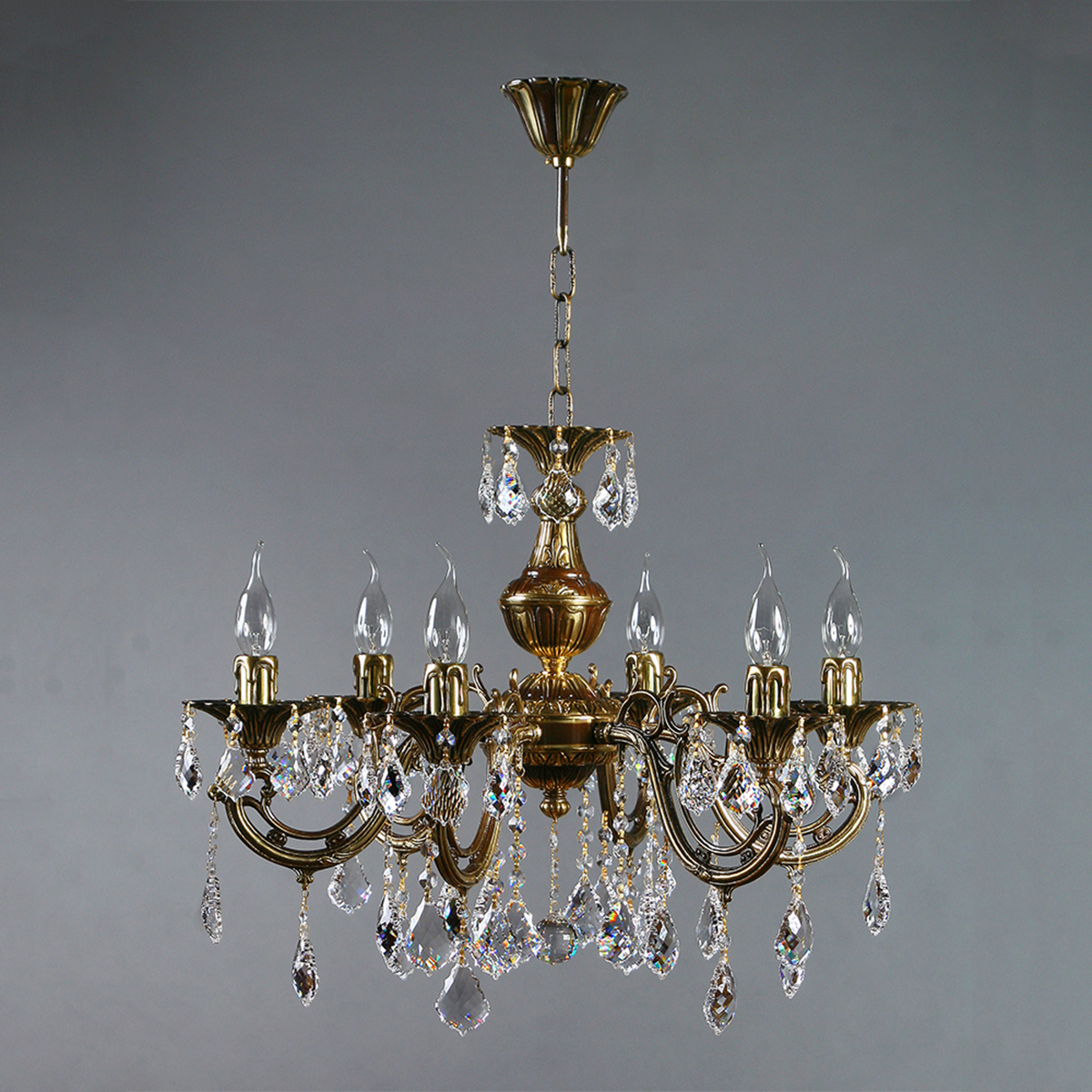 Изображение товара Люстра подвесная Mantra 8818-6_pb_new_leaf 12 м² теплый белый (желтый) свет цвет коричневый