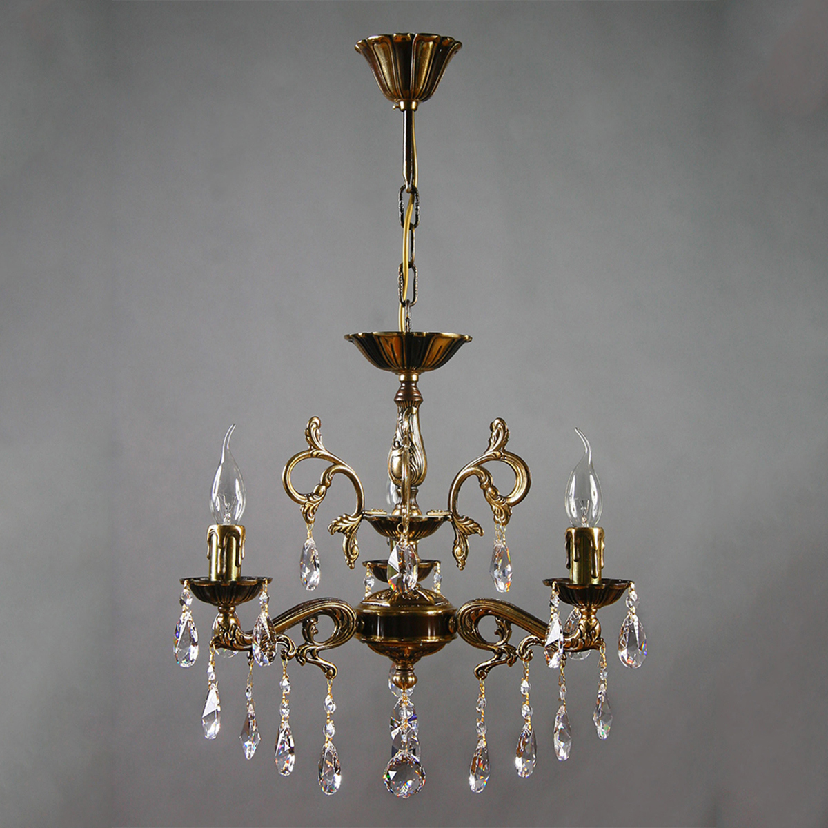 Изображение товара Подвесная люстра Mantra 2128-3_pb_tear_drop коричневый теплый белый 6 м²