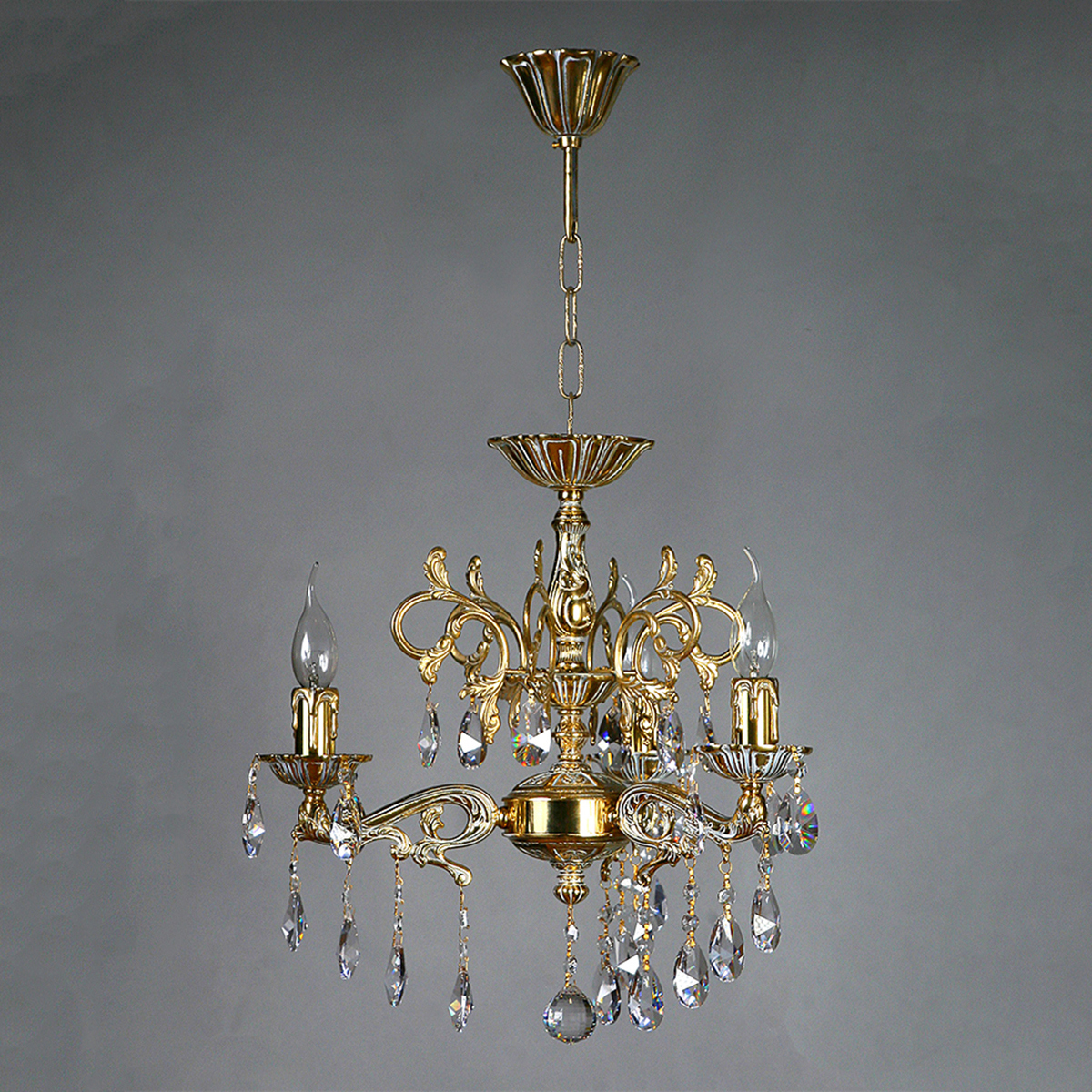 Изображение товара Люстра подвесная Mantra 2128-3_wp_tear_drop 6 м² теплый белый (желтый) свет цвет коричневый