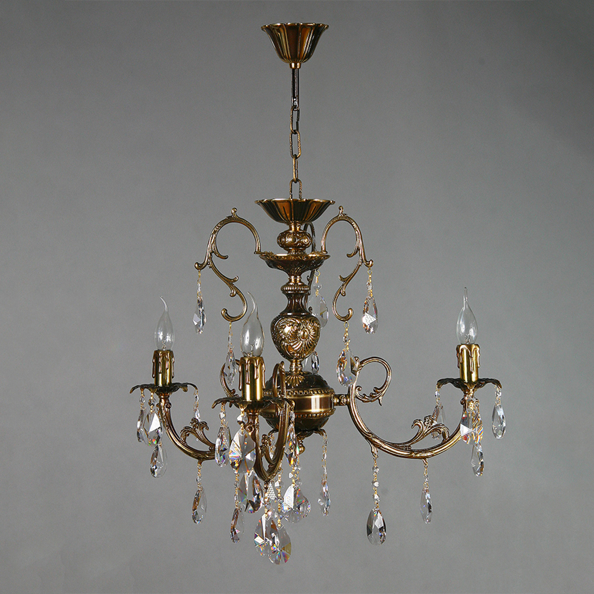 Изображение товара Люстра подвесная Mantra 8888-3_pb_tear_drop с теплым белым светом