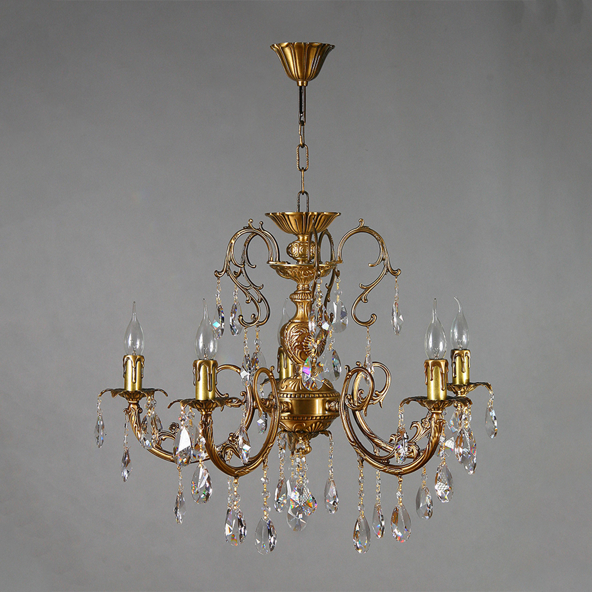 Изображение товара Люстра подвесная Mantra 8888-5 AB Tear Drop коричневая