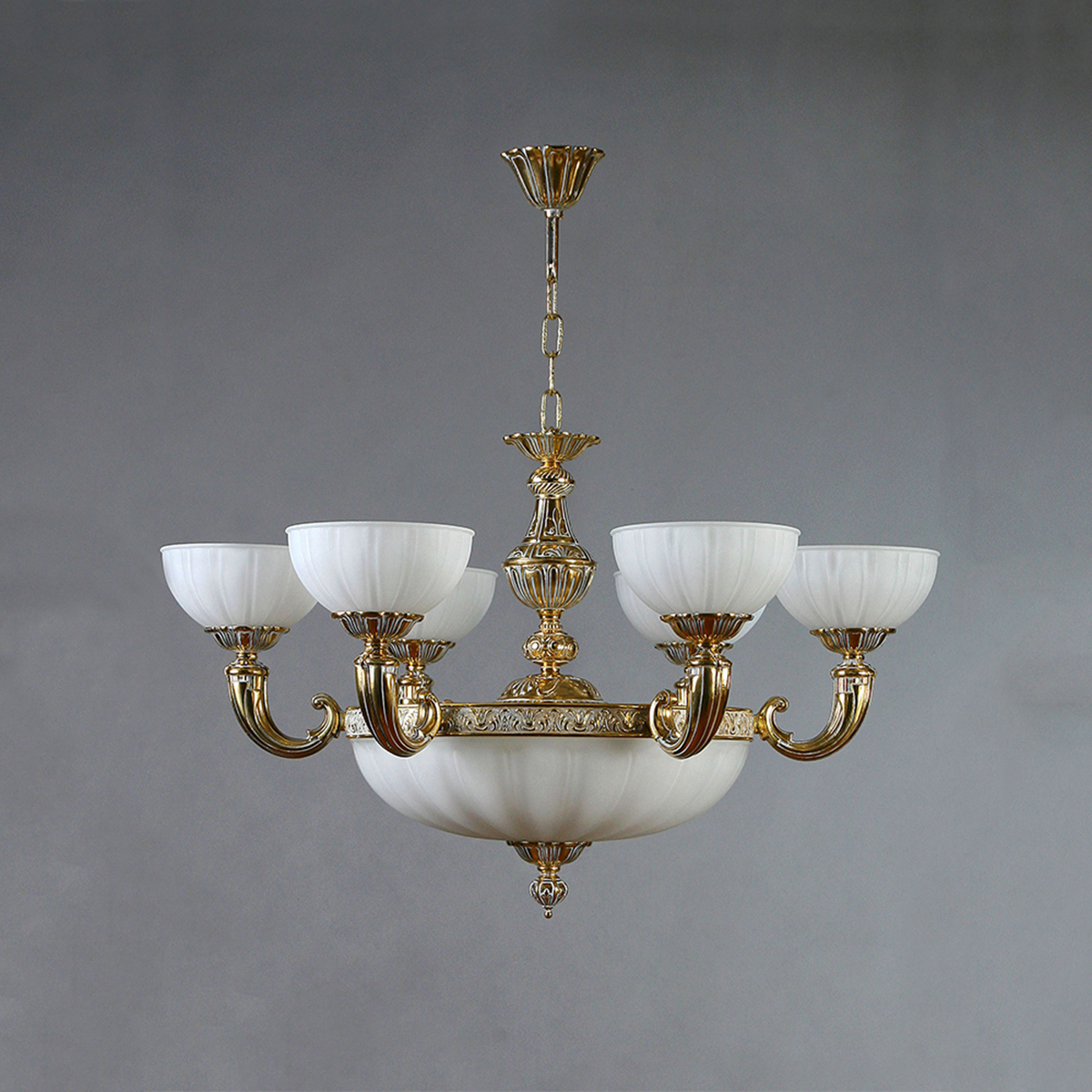 Изображение товара Люстра подвесная Mantra 8539-6_wp с 12 лампами в классическом стиле