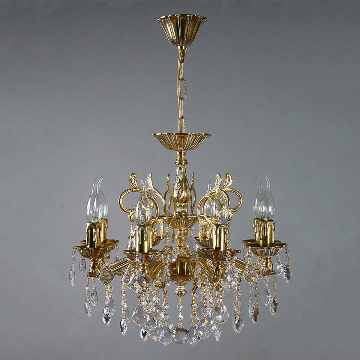 Изображение товара Люстра подвесная Mantra 2128-8_wp_new_leaf 16 м² теплый белый (желтый) свет цвет коричневый