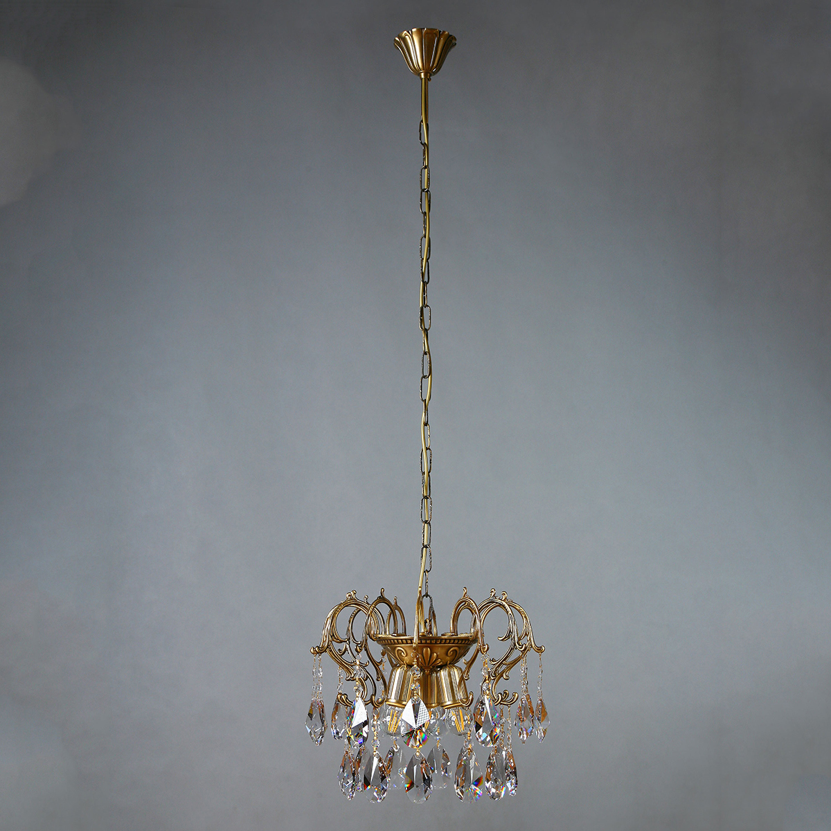 Изображение товара Люстра подвесная Mantra 8888-3_CL_AB_Tear_Drop коричневый цвет