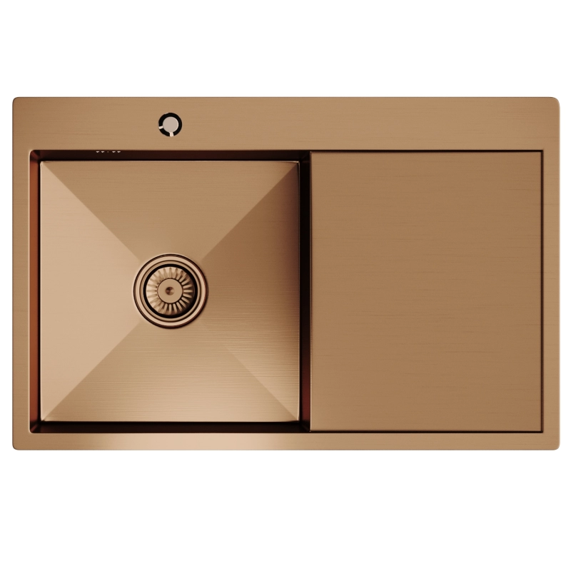 Изображение товара Врезная кухонная мойка Mixline 552921 бронза 78x50 см нержавеющая сталь