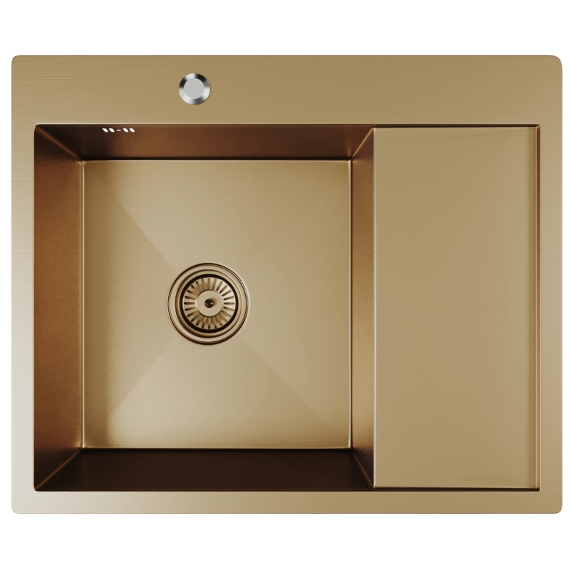 Изображение товара Врезная кухонная мойка Mixline 552925 60x50 см бронза нержавеющая сталь