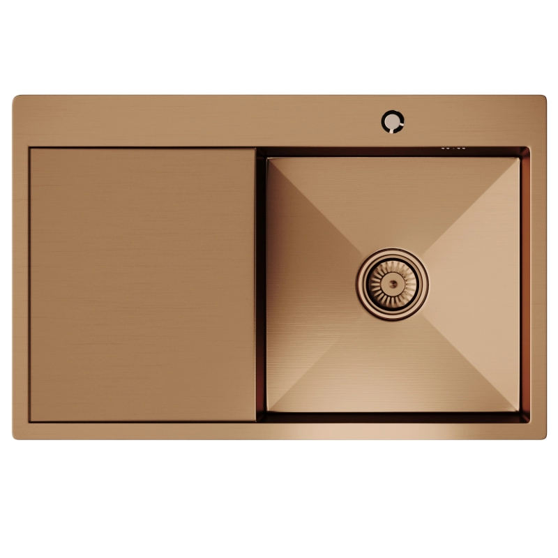 Изображение товара Врезная кухонная мойка Mixline 552920 78x50x20 см бронза нержавеющая сталь